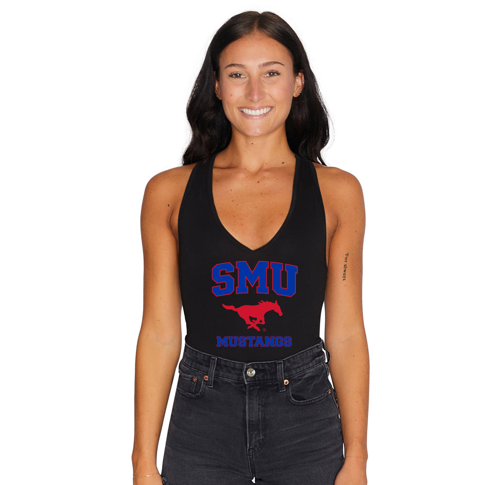 SMU Mustangs Black Bodysuit | lojobands