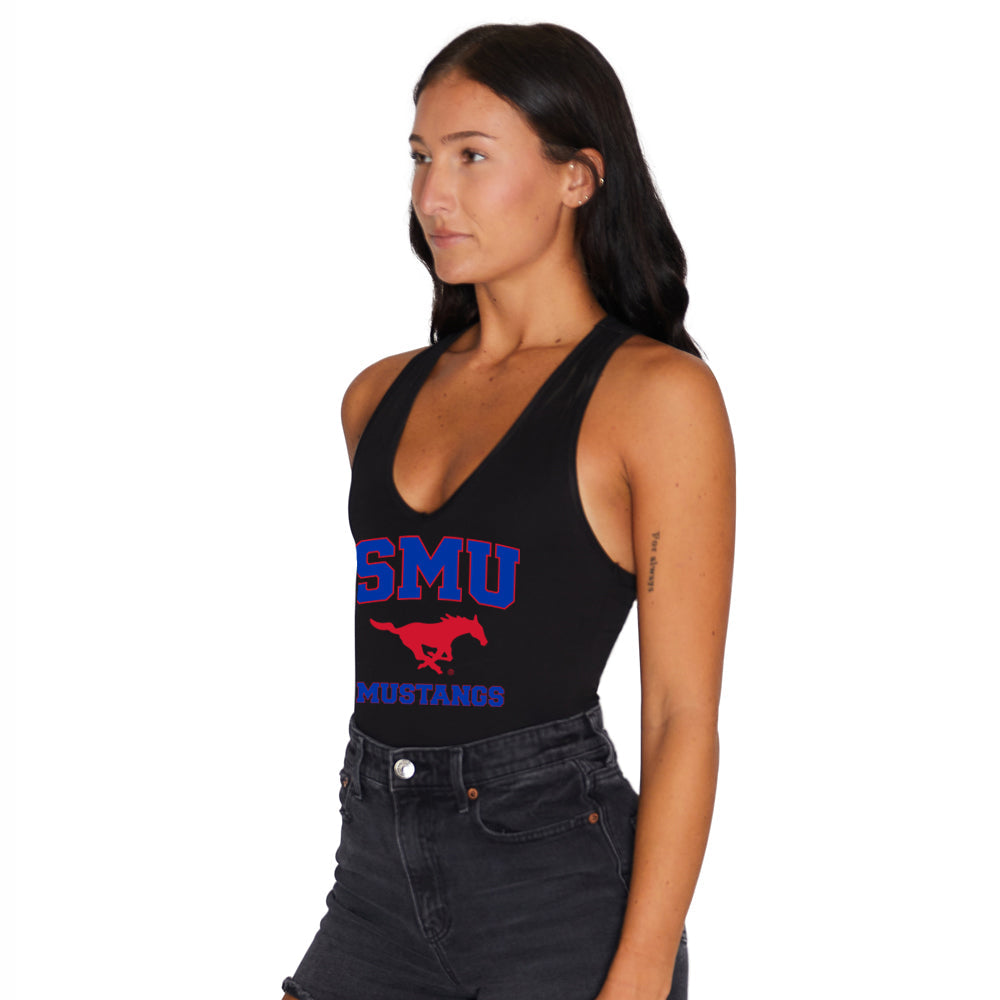 SMU Mustangs Black Bodysuit | lojobands