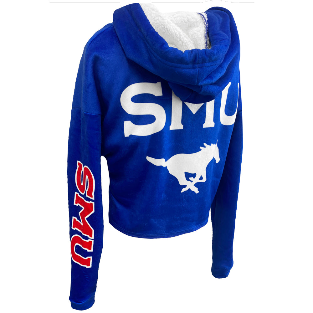 SMU Mustangs Varsity Furry Hoodie 9