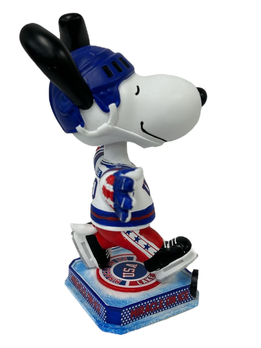 Snoopy USA Hockey Miracle on Ice Officially Licensed 7 Inch Bobblehead 3
