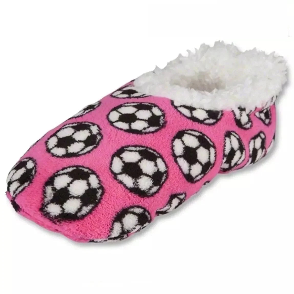 Snoozies Women Foot Covering - Pink-White 1