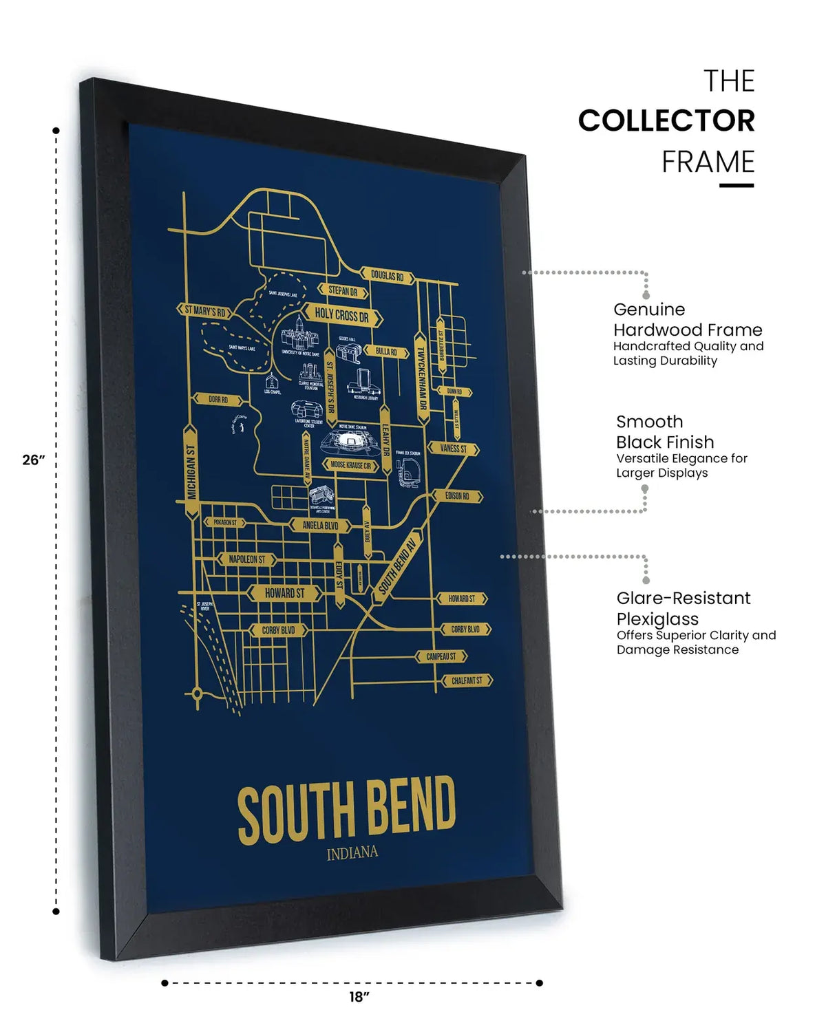 South Bend, Indiana street map 12