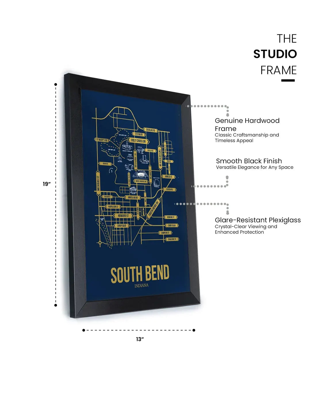 South Bend, Indiana street map 11