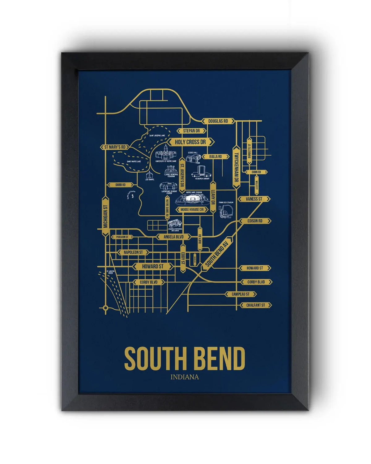 South Bend, Indiana street map 10