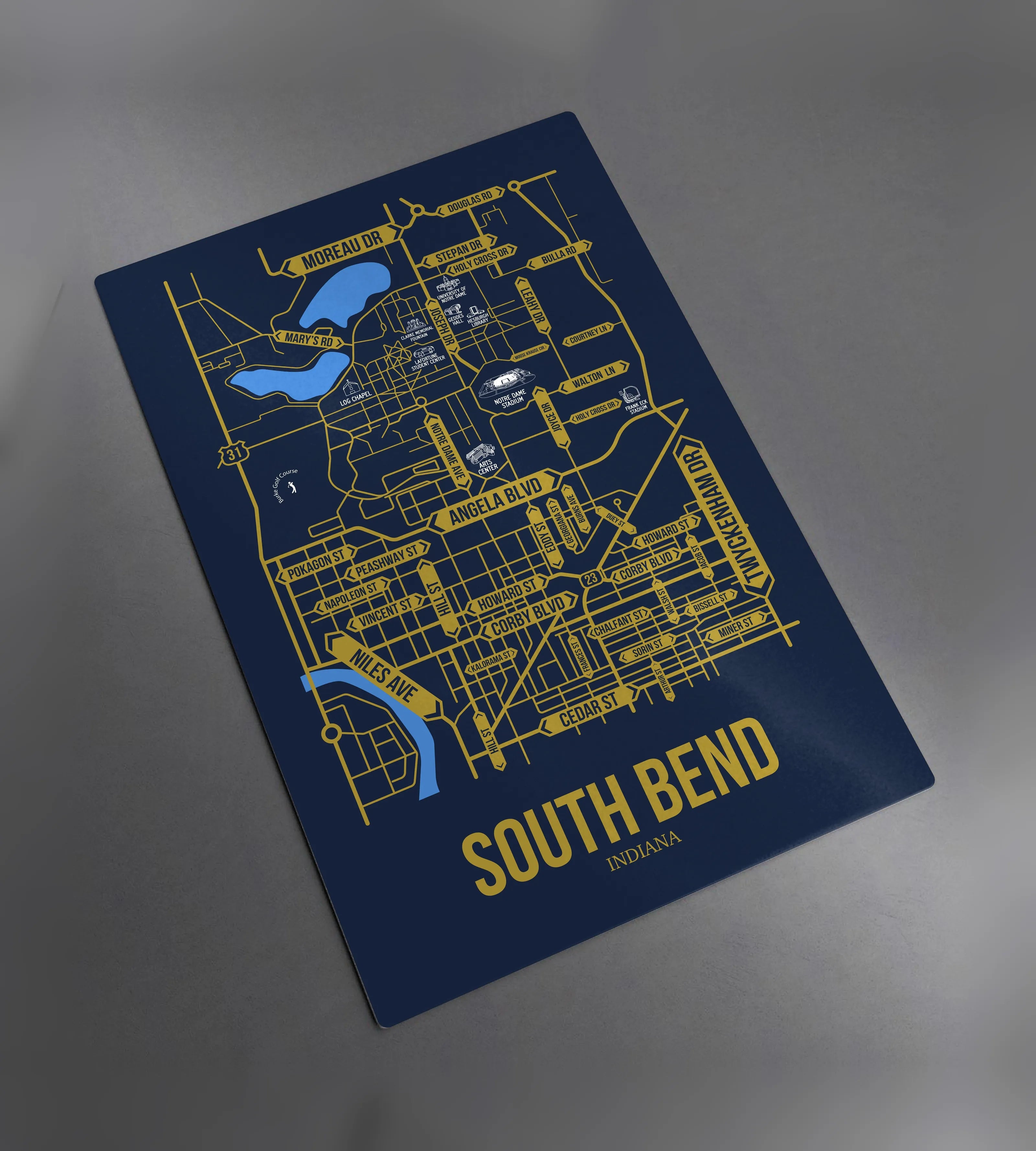 South Bend, Indiana street map 2