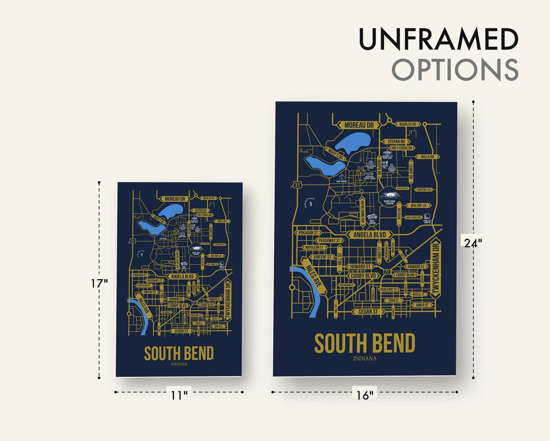 South Bend, Indiana street map 16