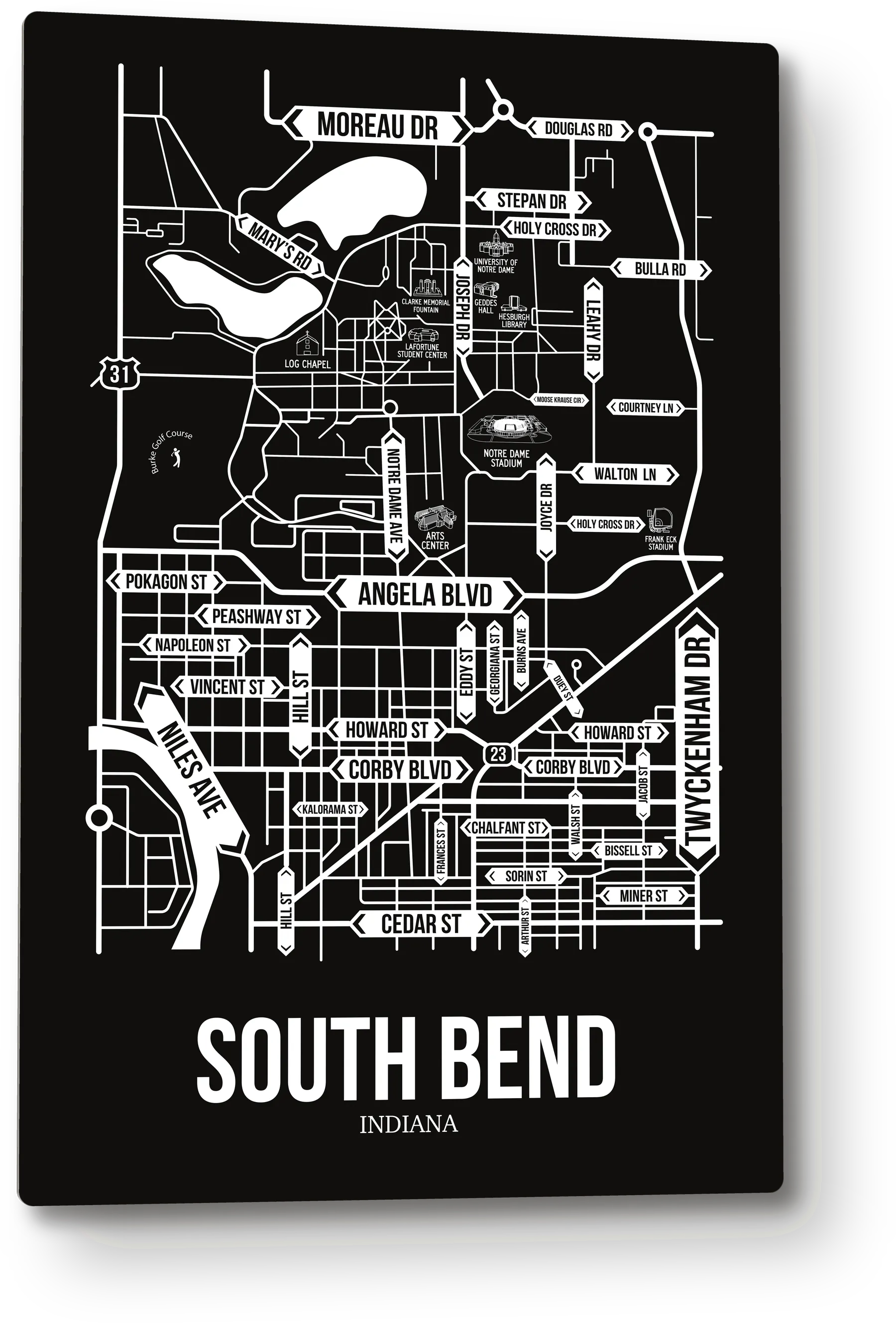 South Bend, Indiana street map 9