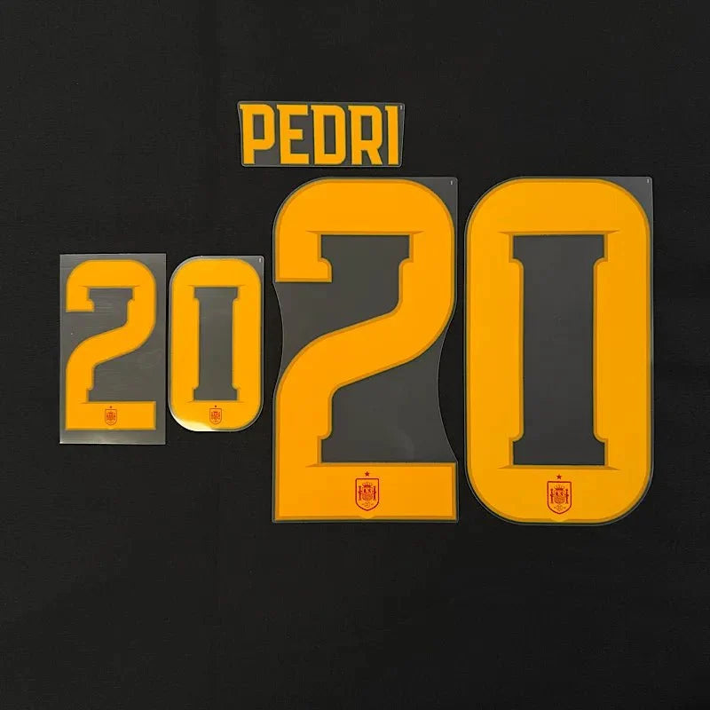 Spain 2026- Home PEDRI #20 Youth Official Name Set 1