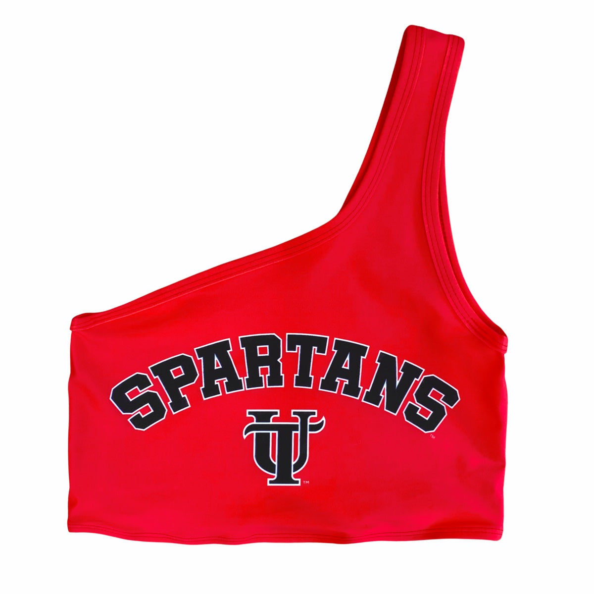 Tampa Spartans Red One Shoulder Top | lojobands 7