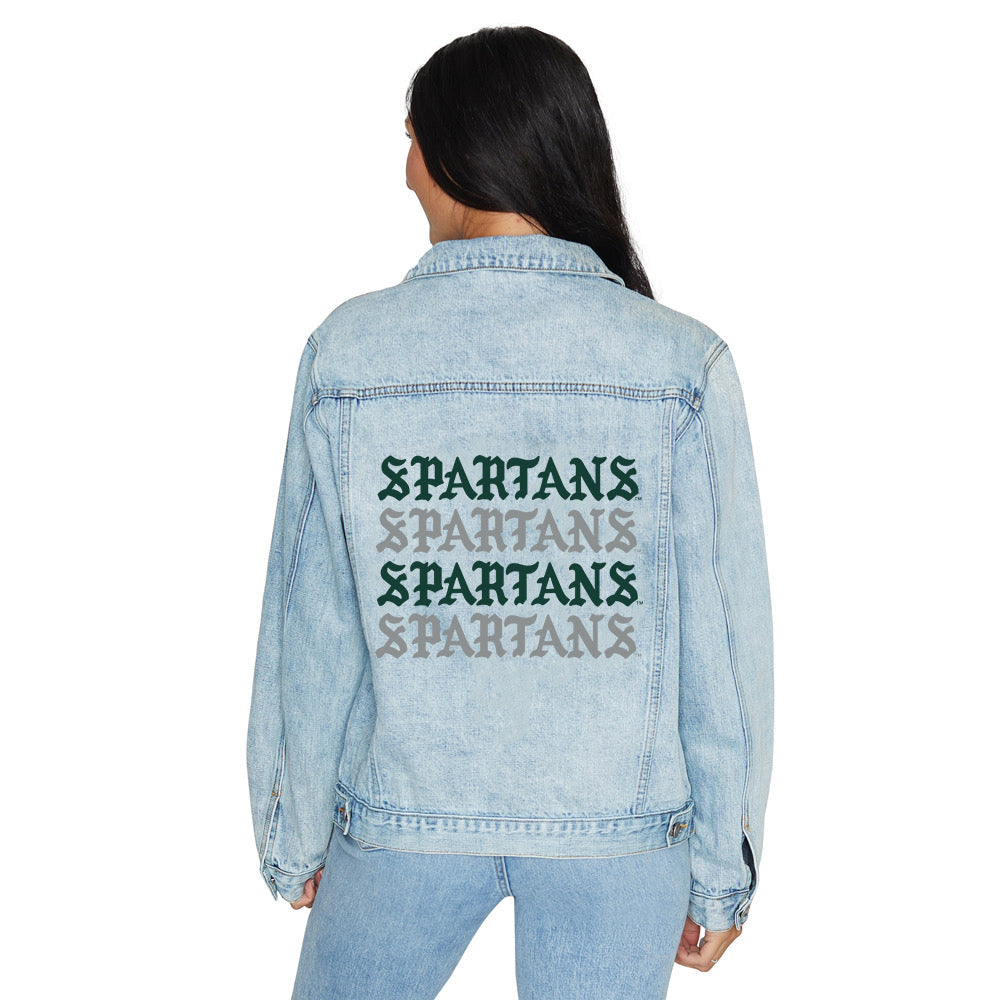 Michigan State Gothic Denim Jacket | lojobands 1