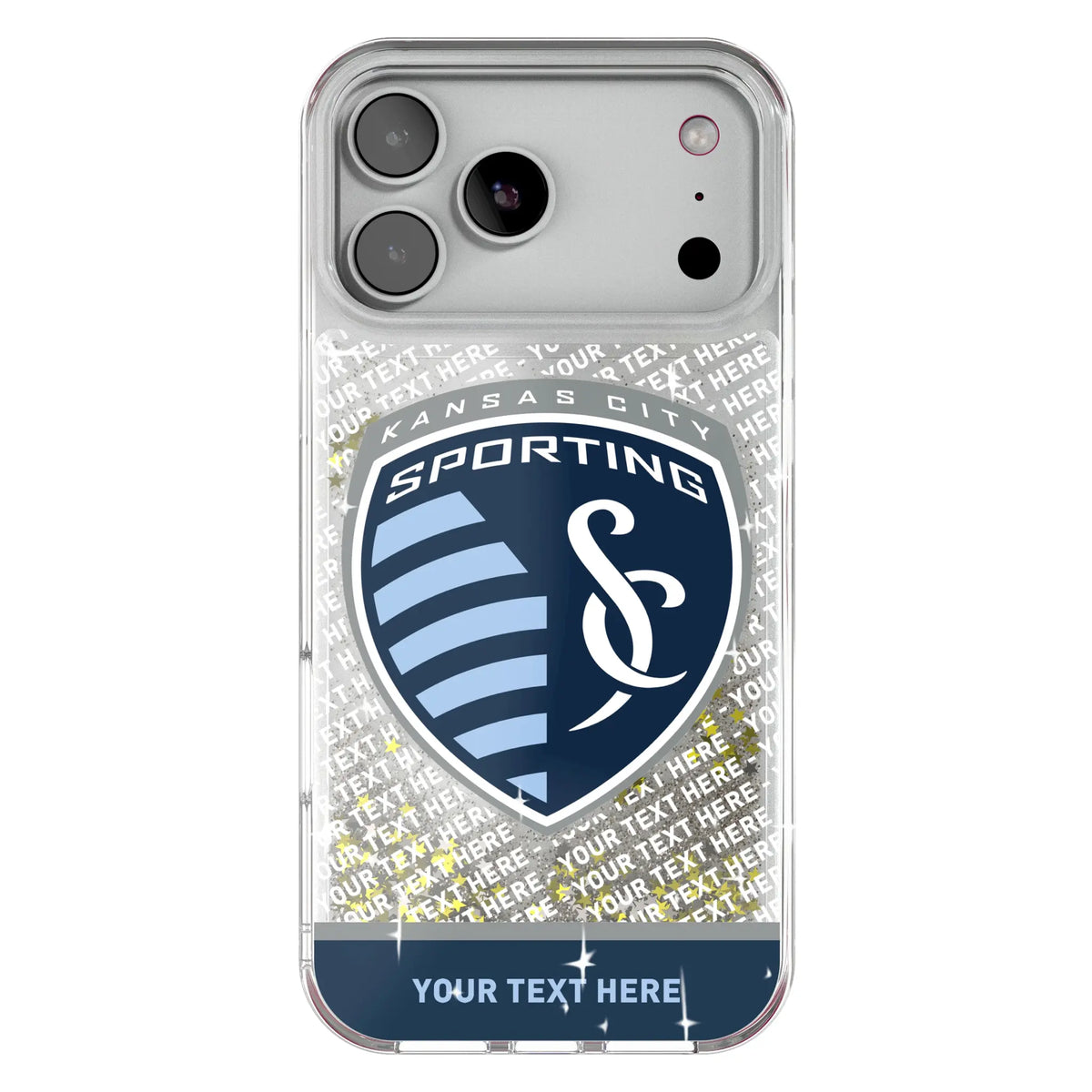 Sporting Kansas City Personalized EndZone Plus Glitter Phone Case for Apple iPhone 18