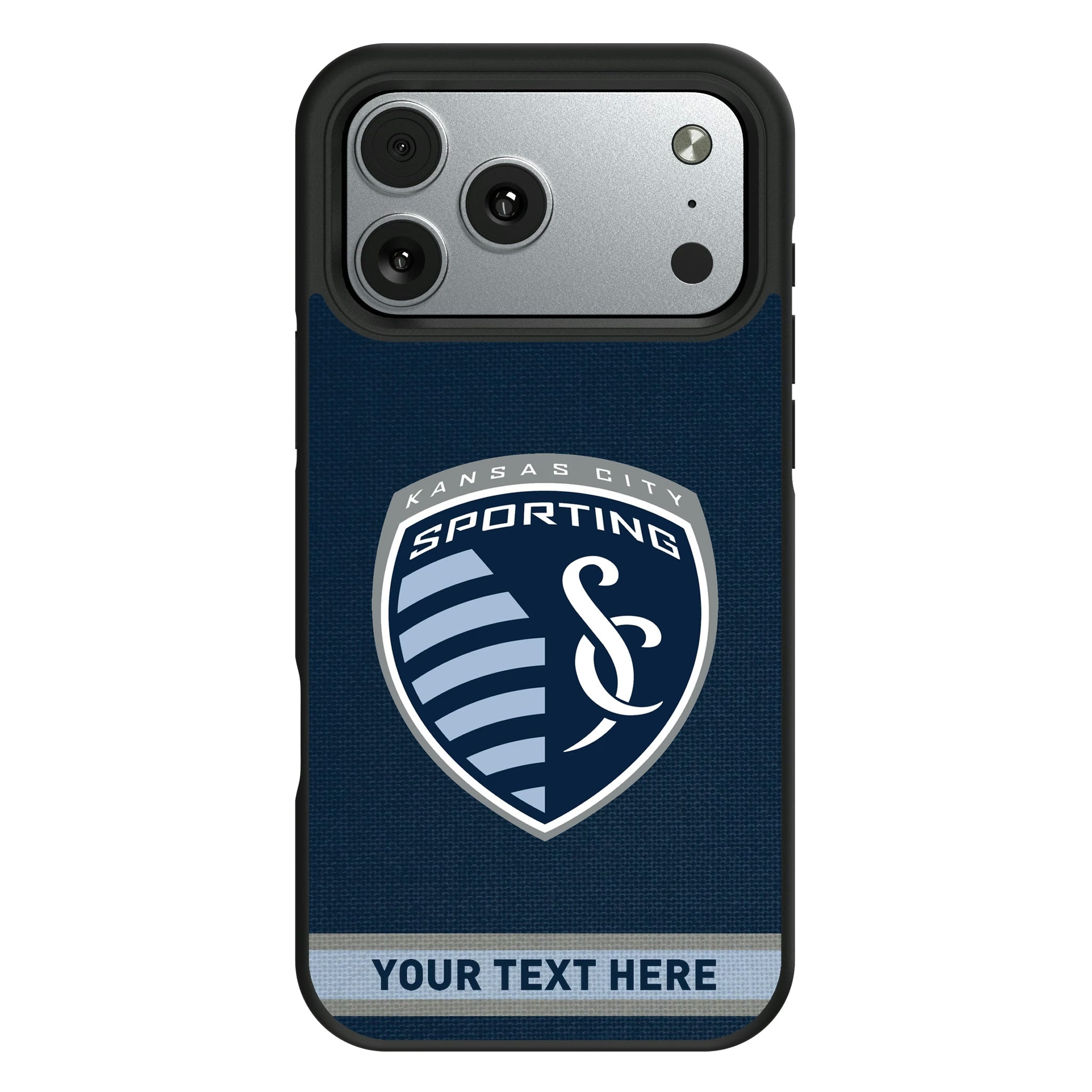 Sporting Kansas City Personalized Stripe Bump Phone Case for Apple iPhone 12
