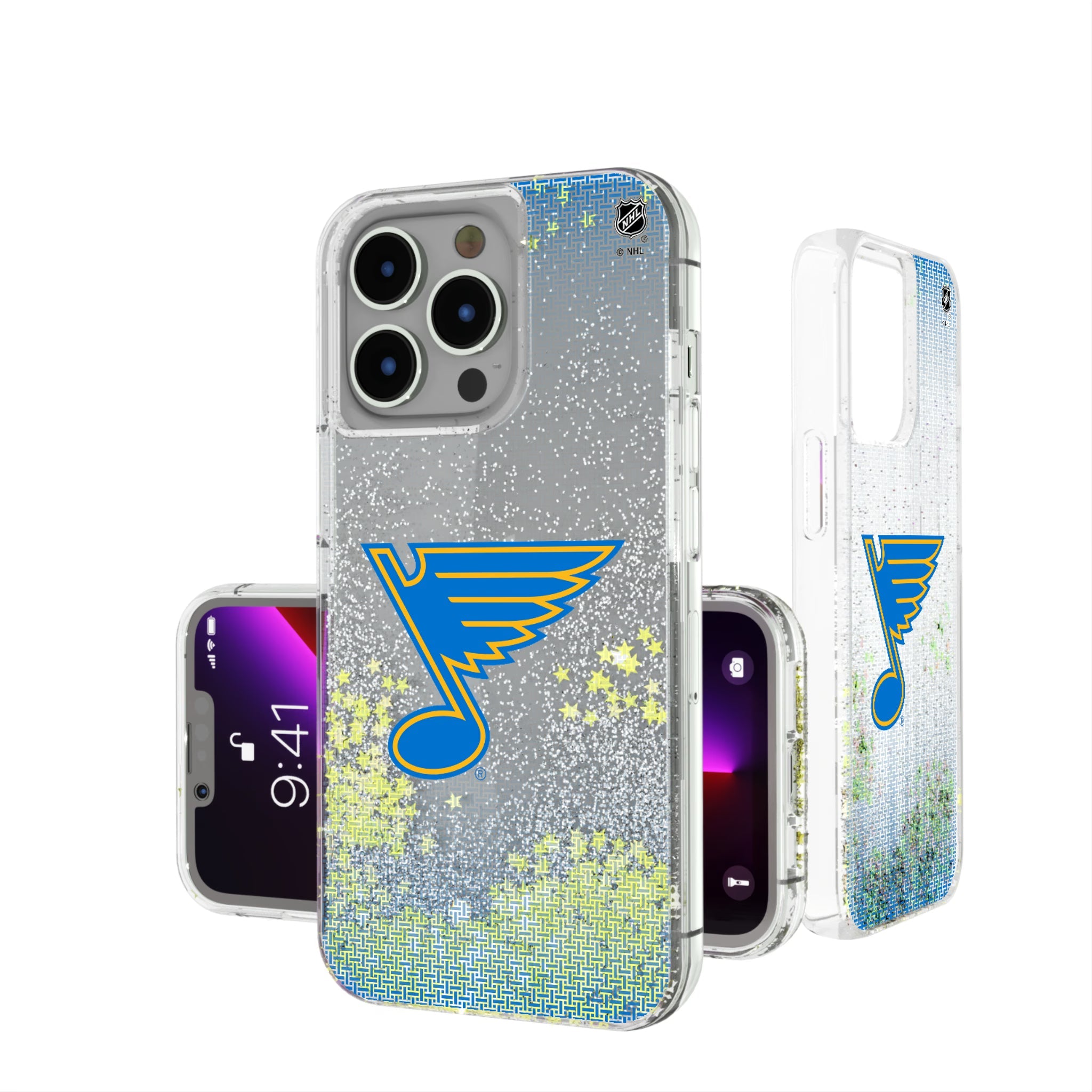 St. Louis Blues Linen Glitter Phone Case for Apple iPhone 7