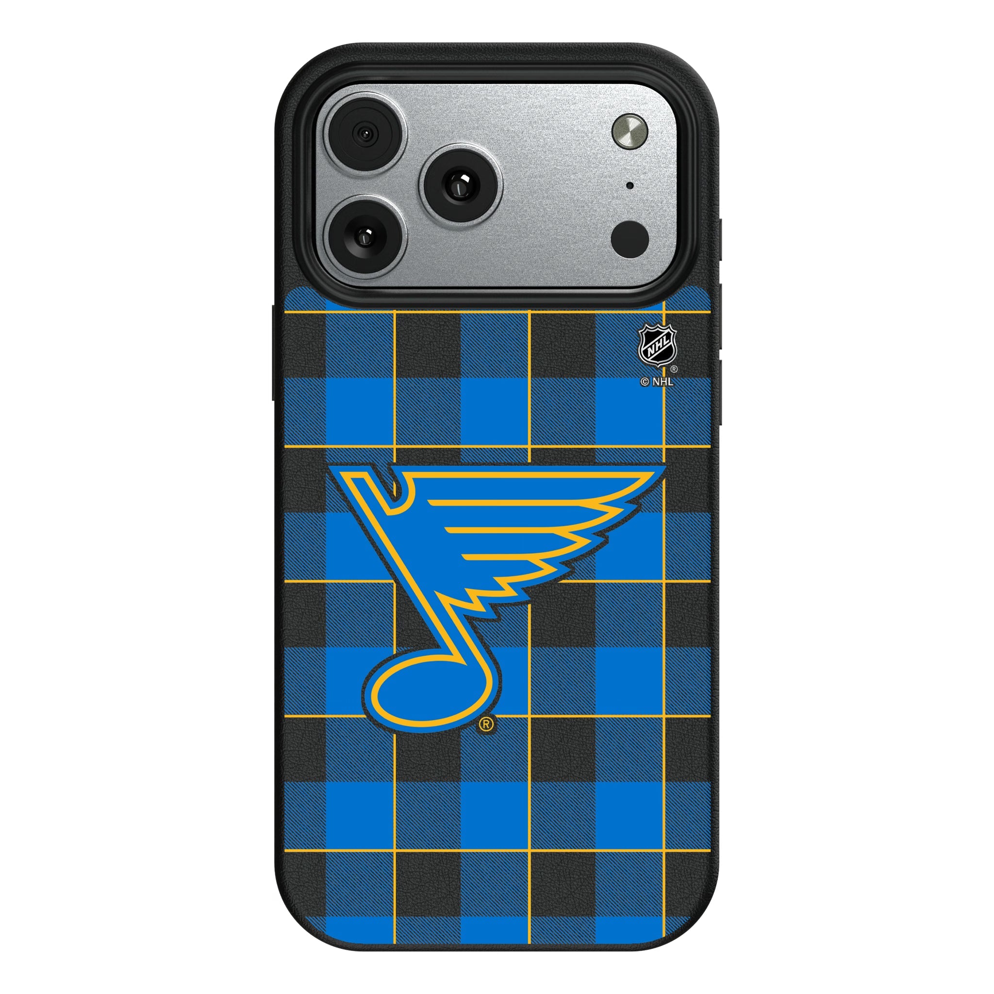 St. Louis Blues Plaid MagSafe Compatible Phone Case for Apple iPhone 10