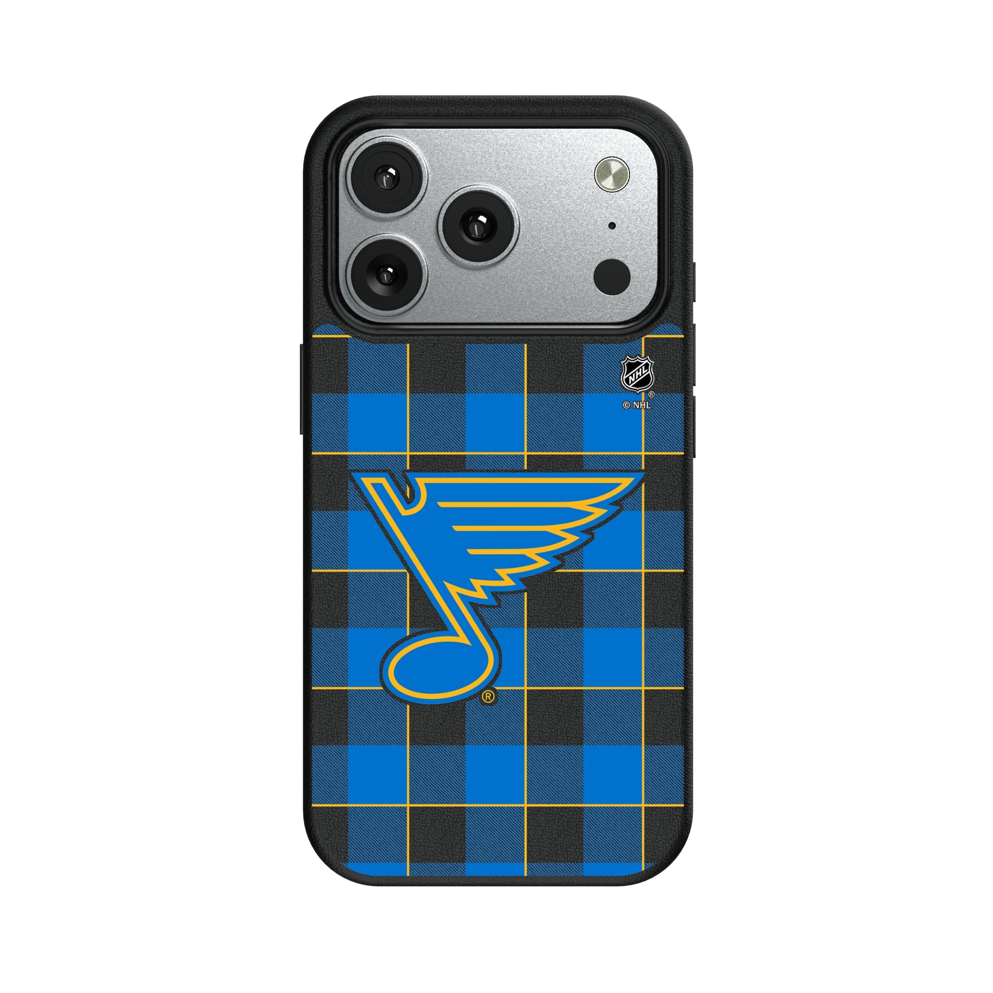St. Louis Blues Plaid MagSafe Compatible Phone Case for Apple iPhone 9
