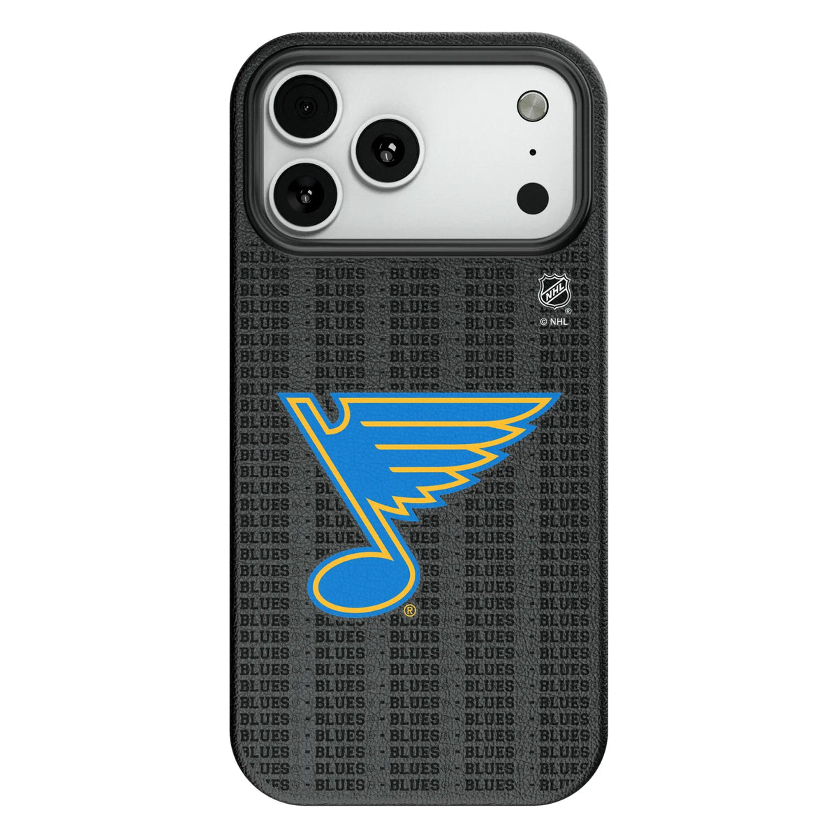 St. Louis Blues Text Backdrop MagSafe Compatible Phone Case for Apple iPhone 10