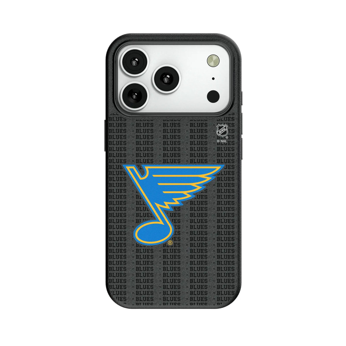 St. Louis Blues Text Backdrop MagSafe Compatible Phone Case for Apple iPhone 9