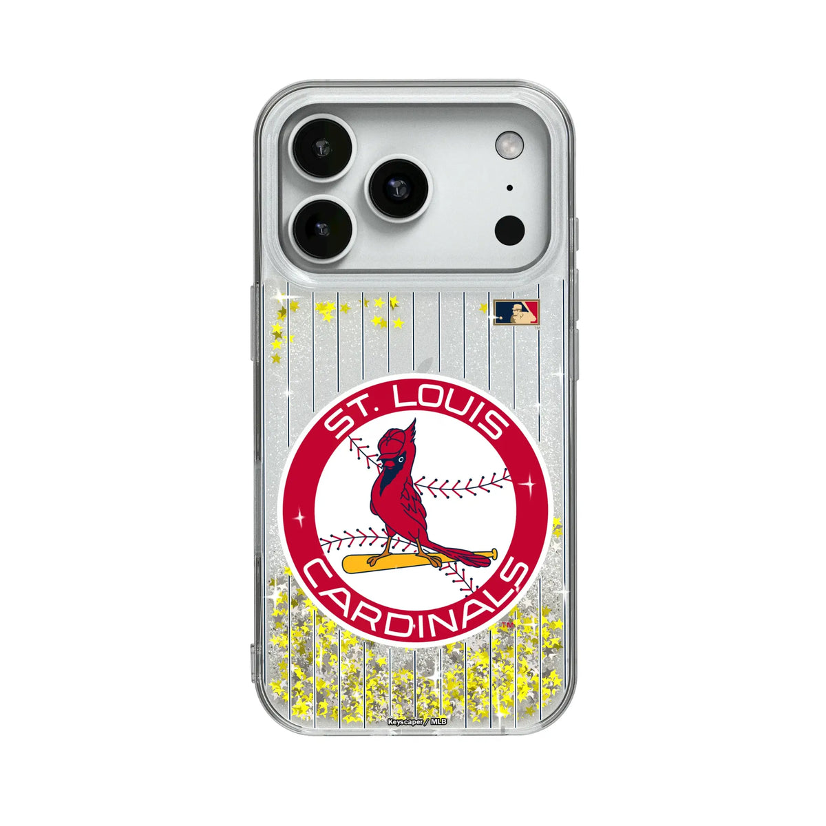 St Louis Cardinals 1966-1997 - Cooperstown Collection Pinstripe Glitter Phone Case 19