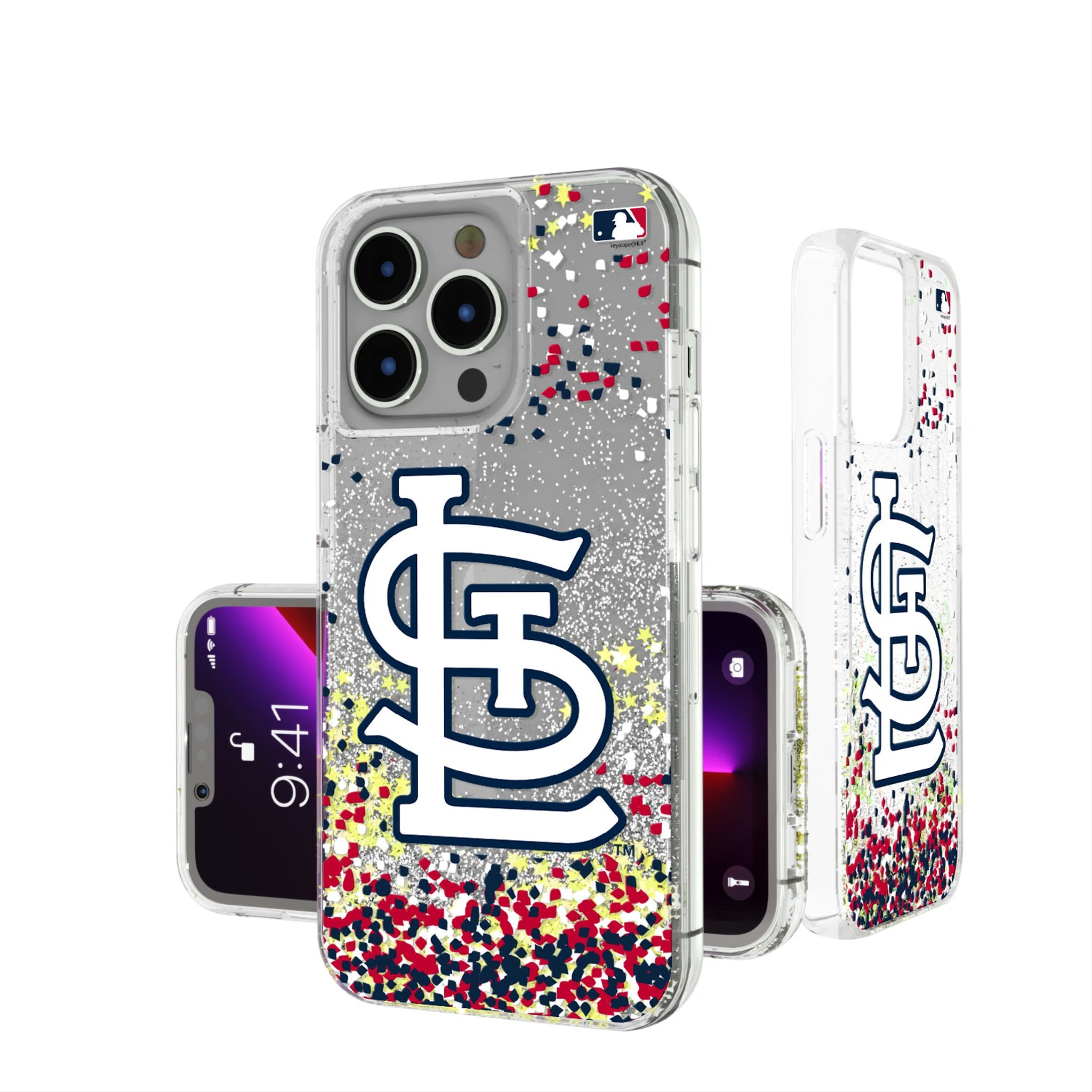 St Louis Cardinals Confetti Glitter Phone Case 4