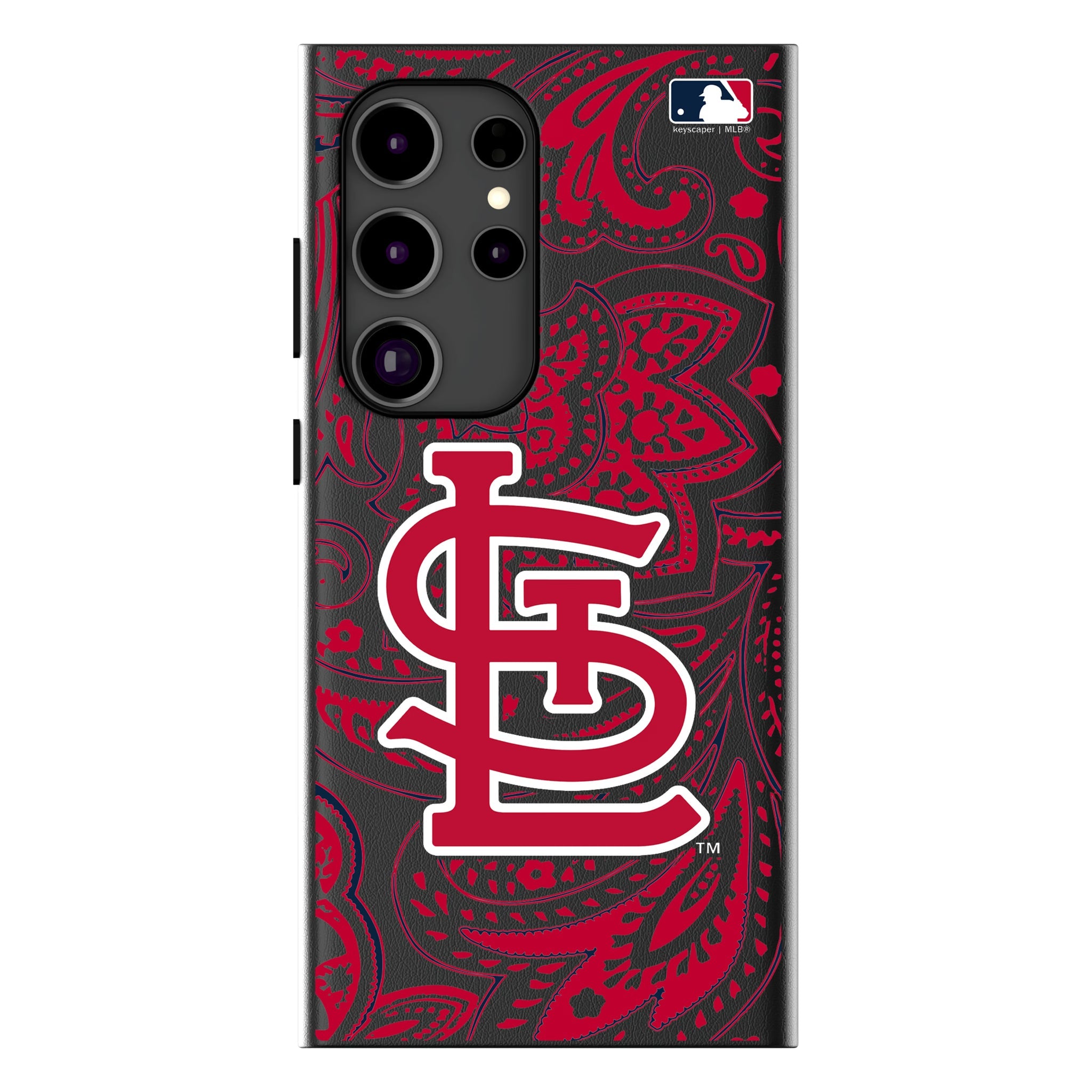 St Louis Cardinals Paisley MagSafe Compatible Phone Case for Samsung Galaxy 10