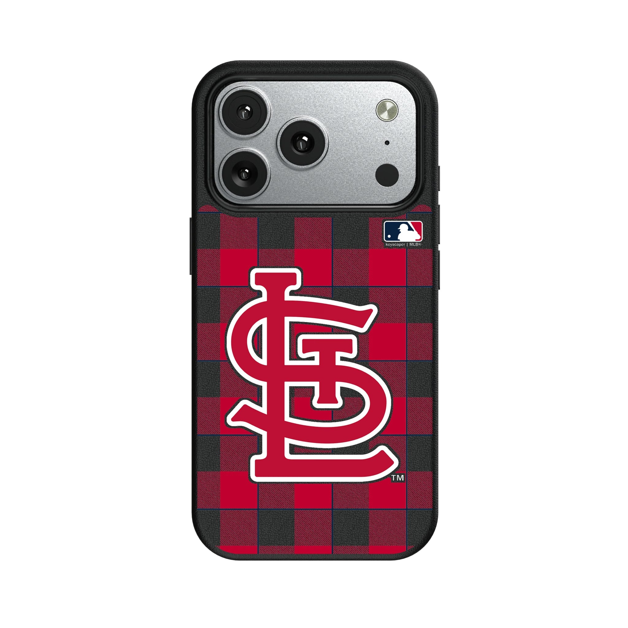 St Louis Cardinals Plaid MagSafe Compatible Phone Case for Apple iPhone 9
