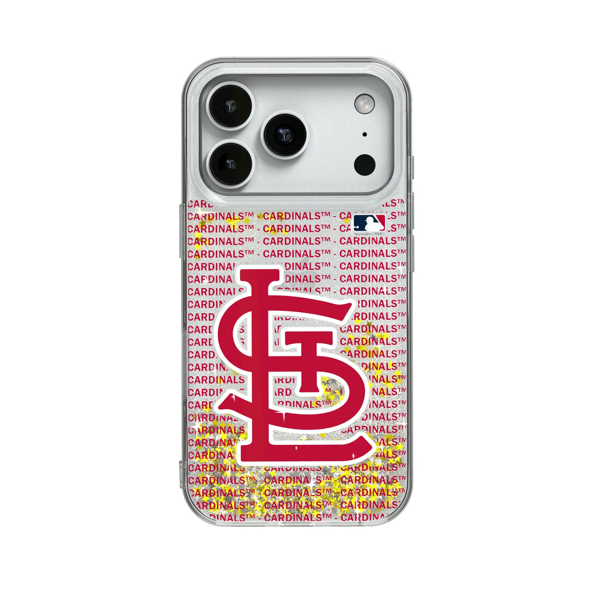 St Louis Cardinals Text Backdrop Glitter Phone Case 19