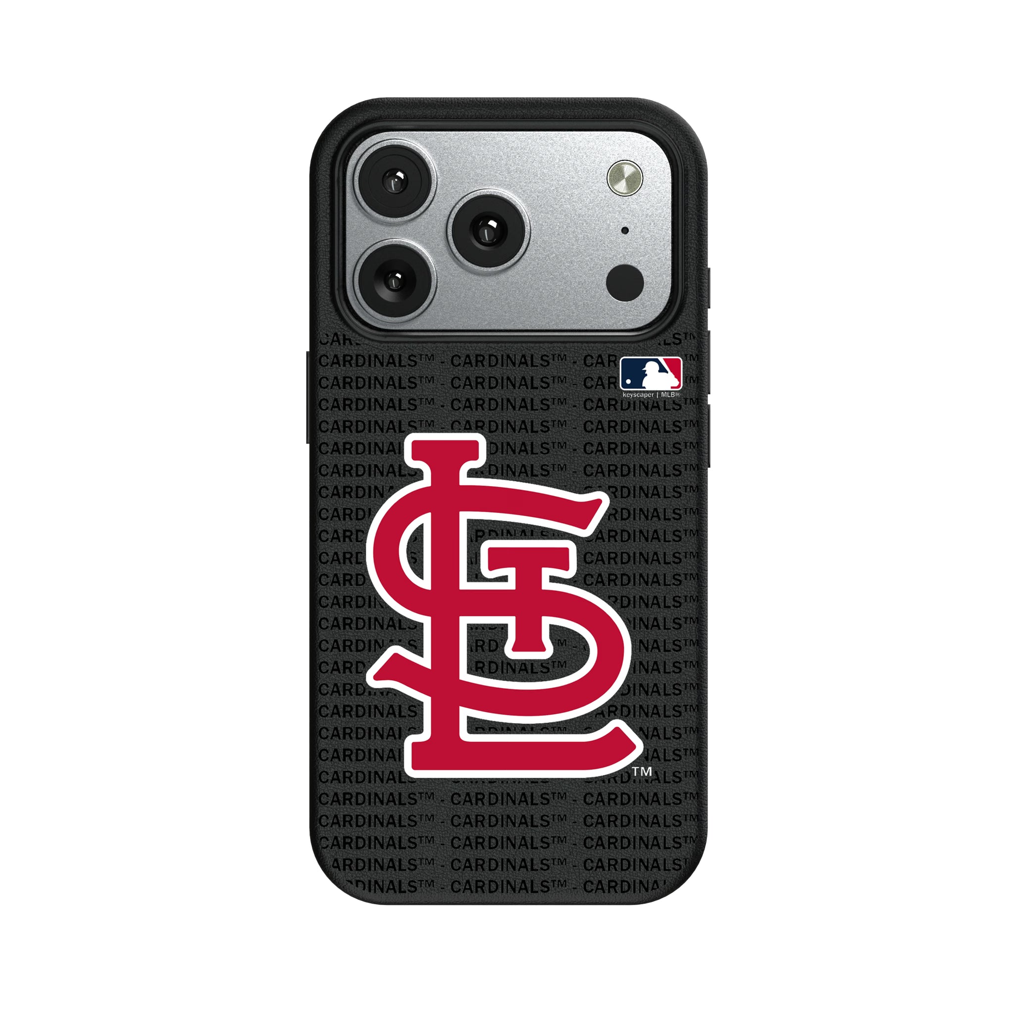 St Louis Cardinals Text Backdrop MagSafe Compatible Phone Case for Apple iPhone 9