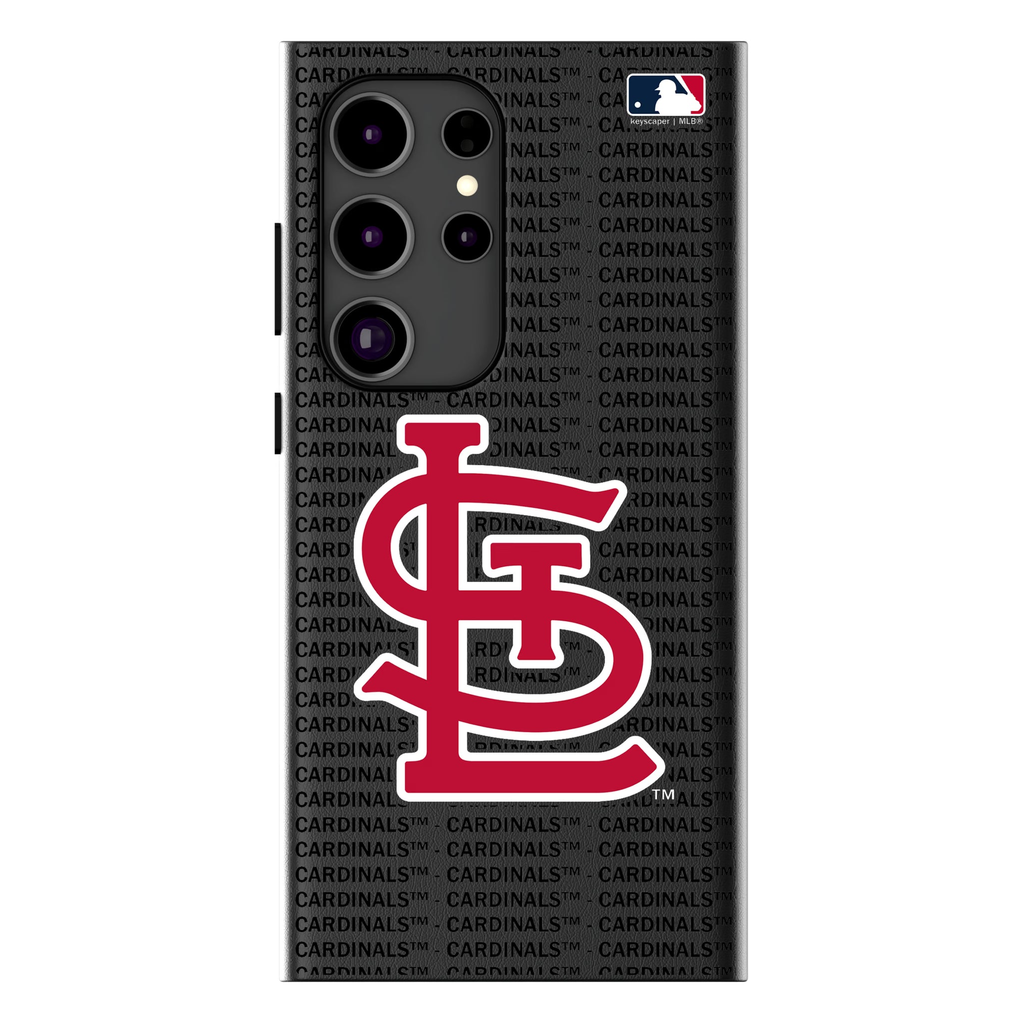 St Louis Cardinals Text Backdrop MagSafe Compatible Phone Case for Samsung Galaxy 14
