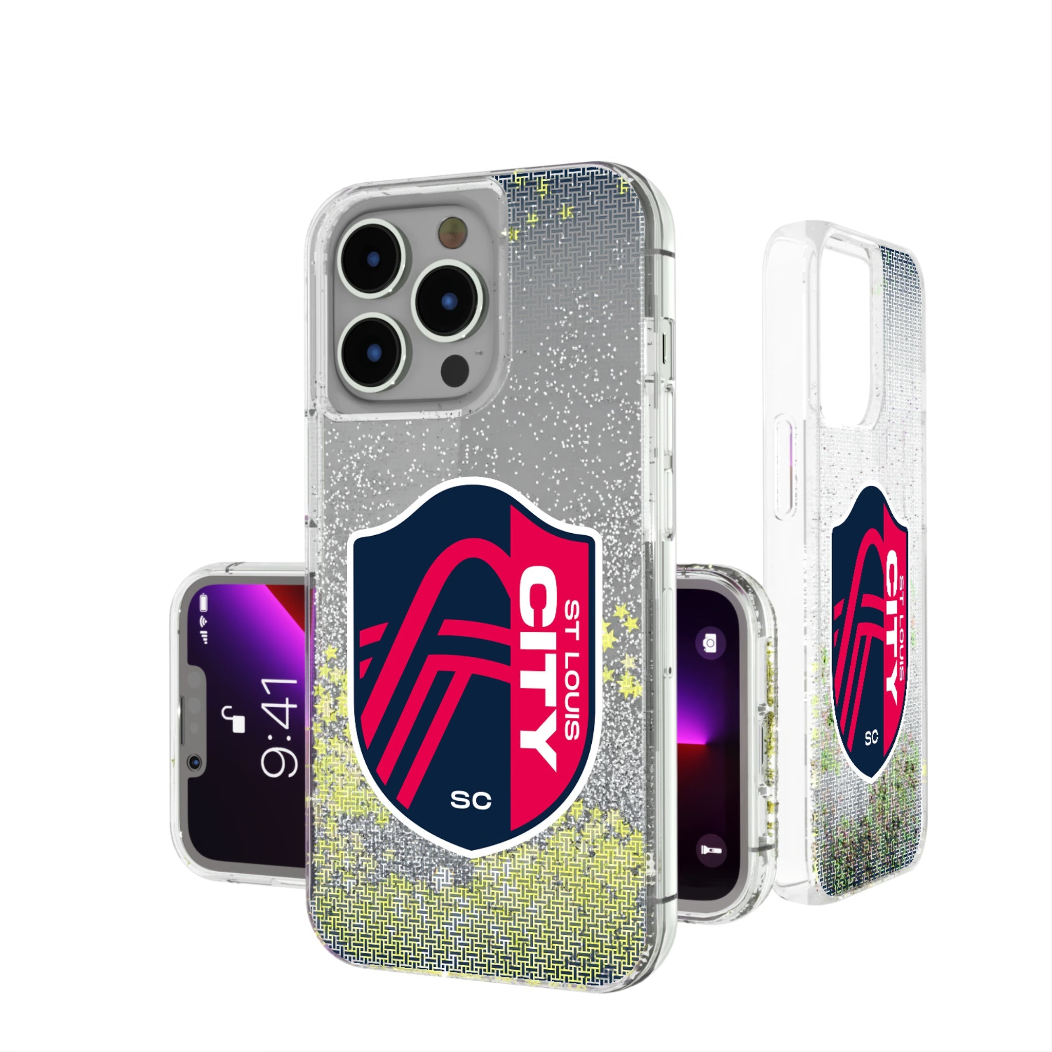 St. Louis CITY SC  Linen Glitter Phone Case 14