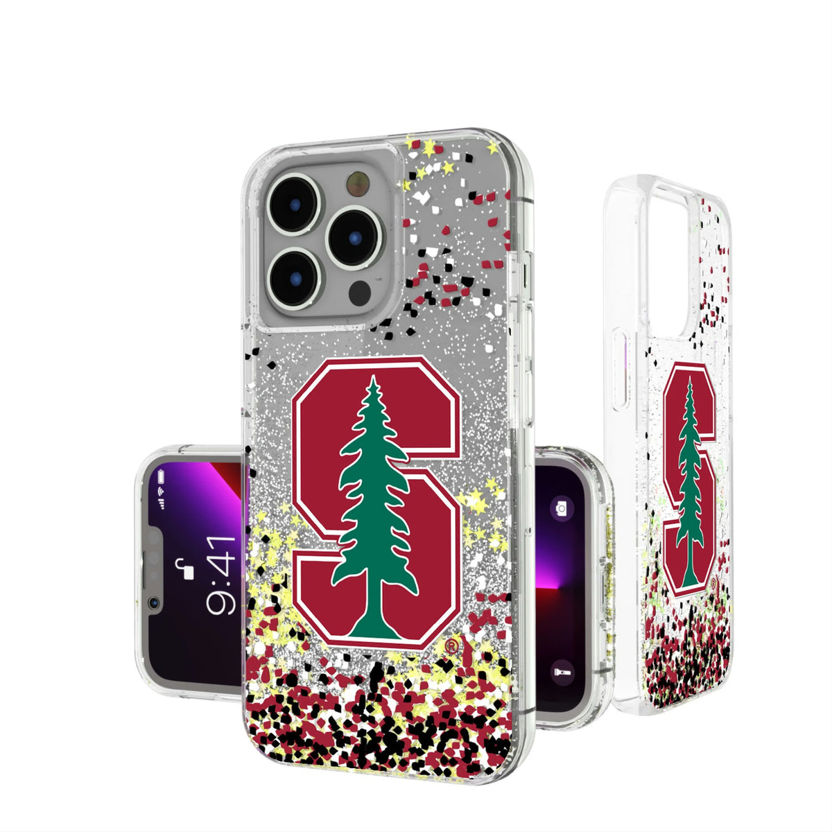 Stanford University Cardinal Confetti Glitter Phone Case 15