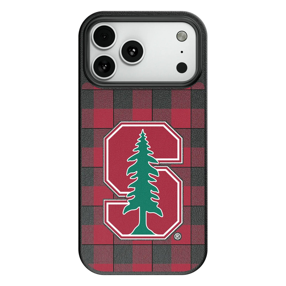 Stanford University Cardinal Plaid MagSafe Compatible Phone Case for Apple iPhone 8