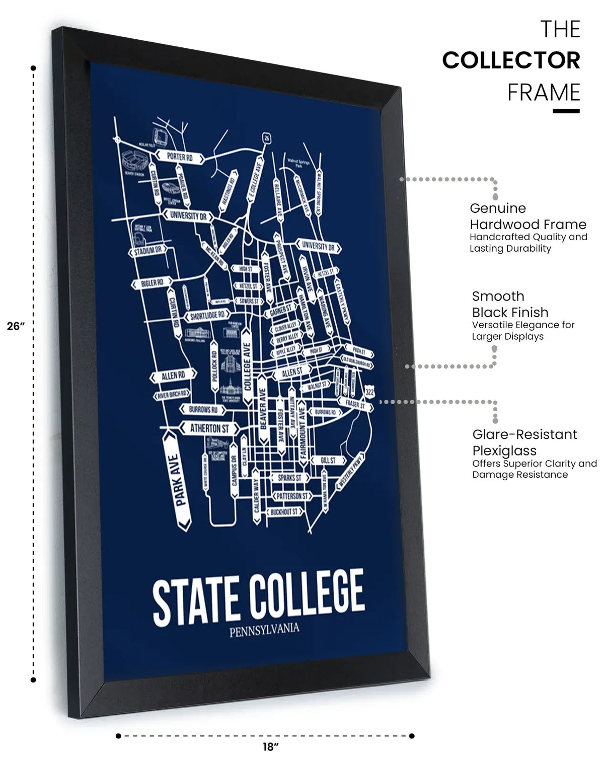 State College, Pennsylvania street map 12