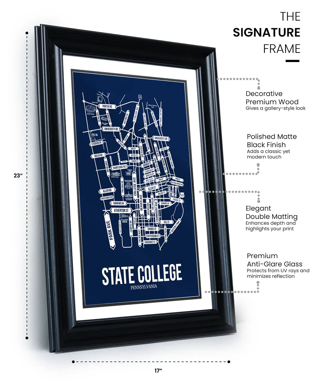 State College, Pennsylvania street map 14