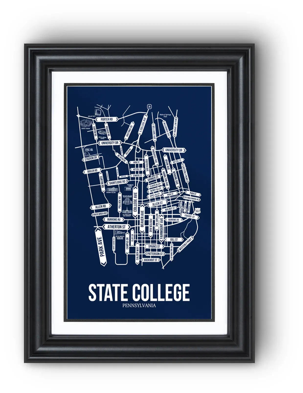 State College, Pennsylvania street map 13