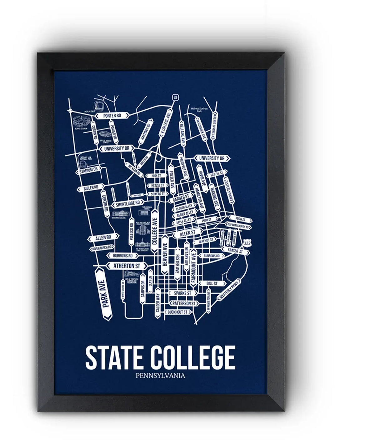 State College, Pennsylvania street map 10