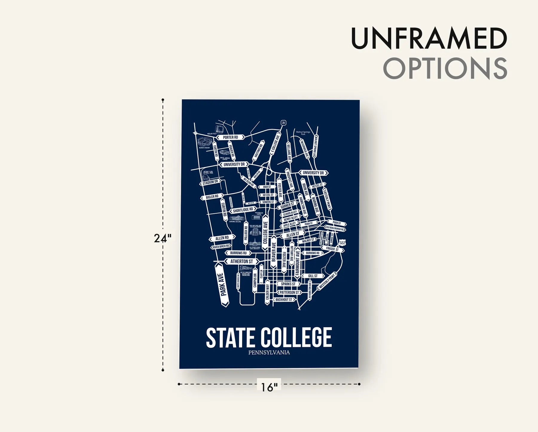 State College, Pennsylvania street map 18