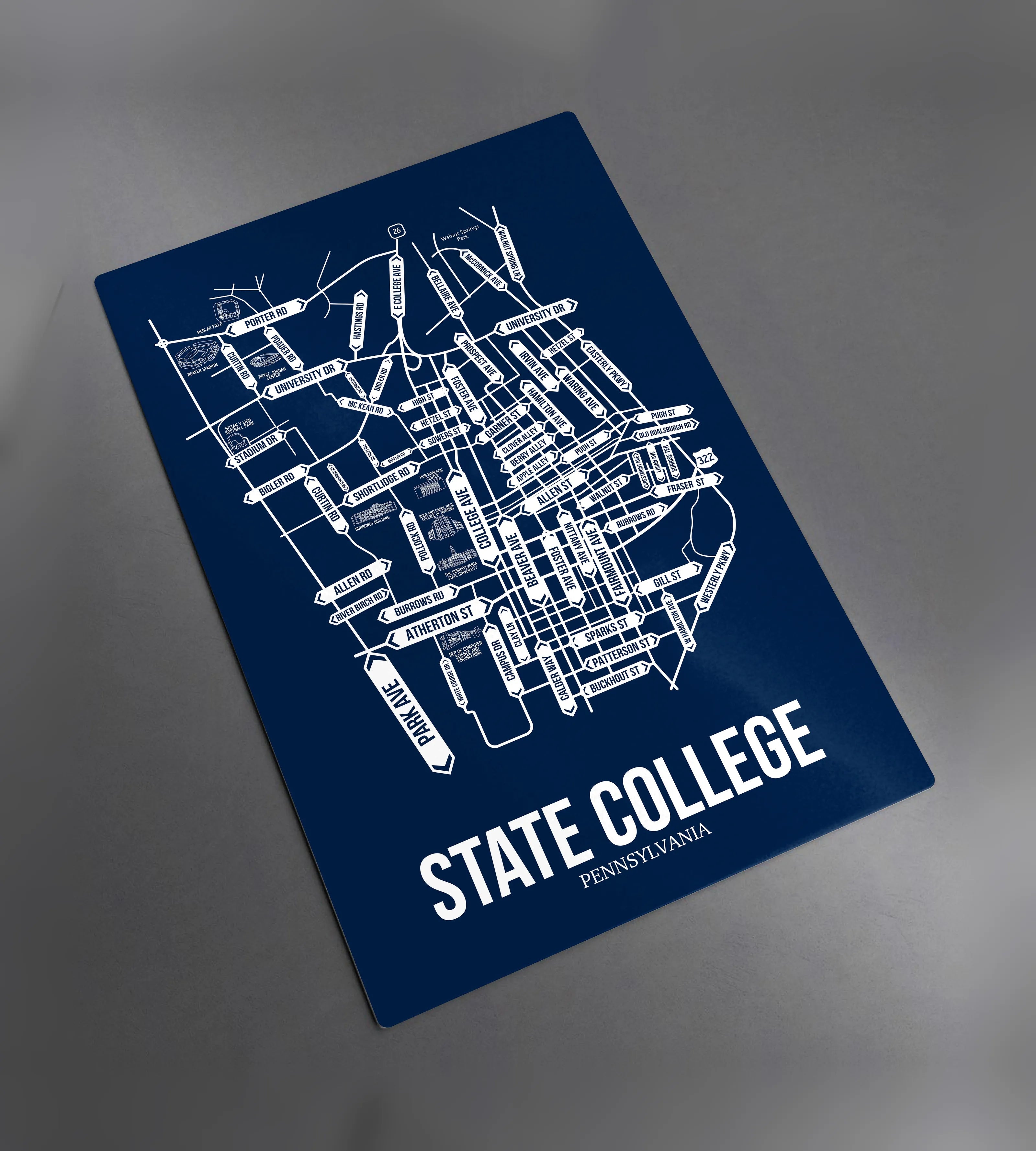 State College, Pennsylvania street map 2