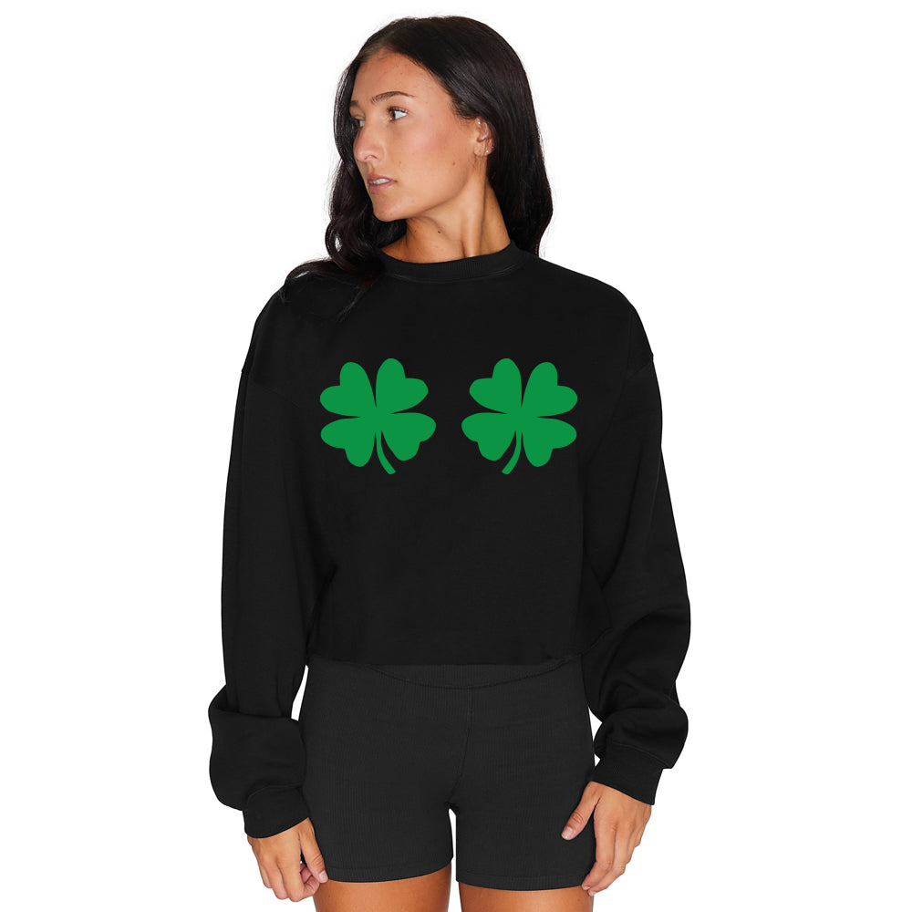 Shake Your Shamrocks Black Crewneck | lojobands 2