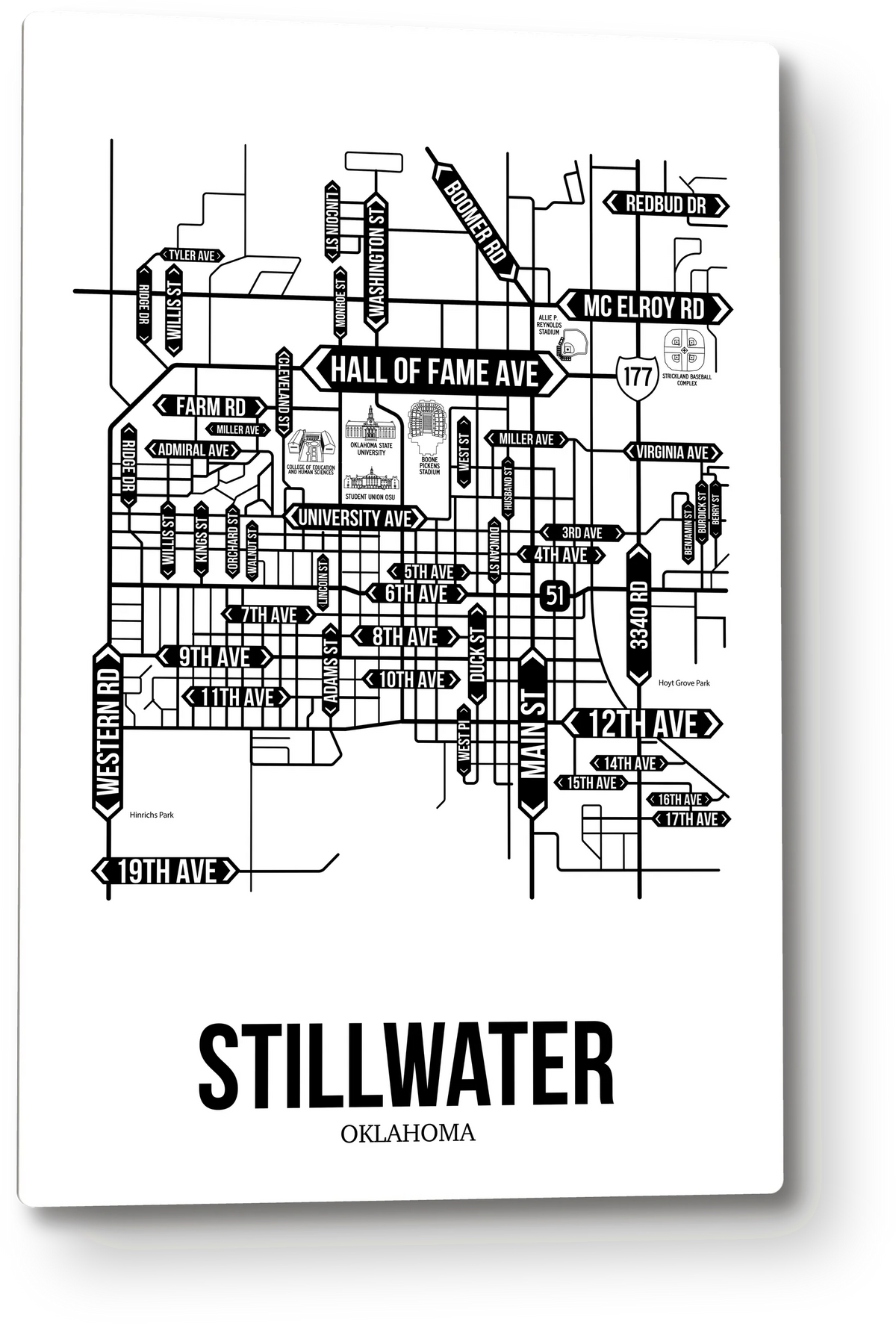 Stillwater, Oklahoma street map 8