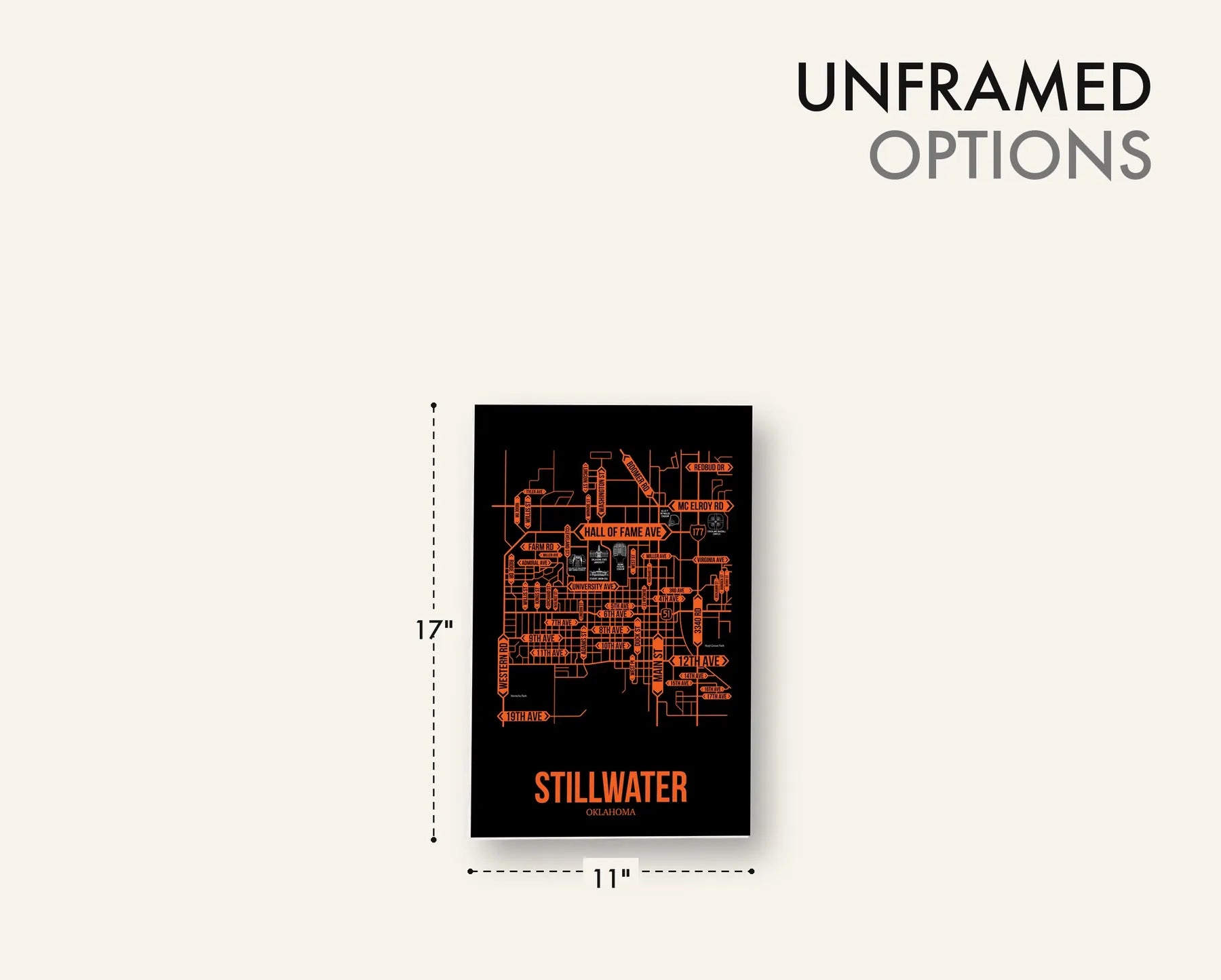 Stillwater, Oklahoma street map 11