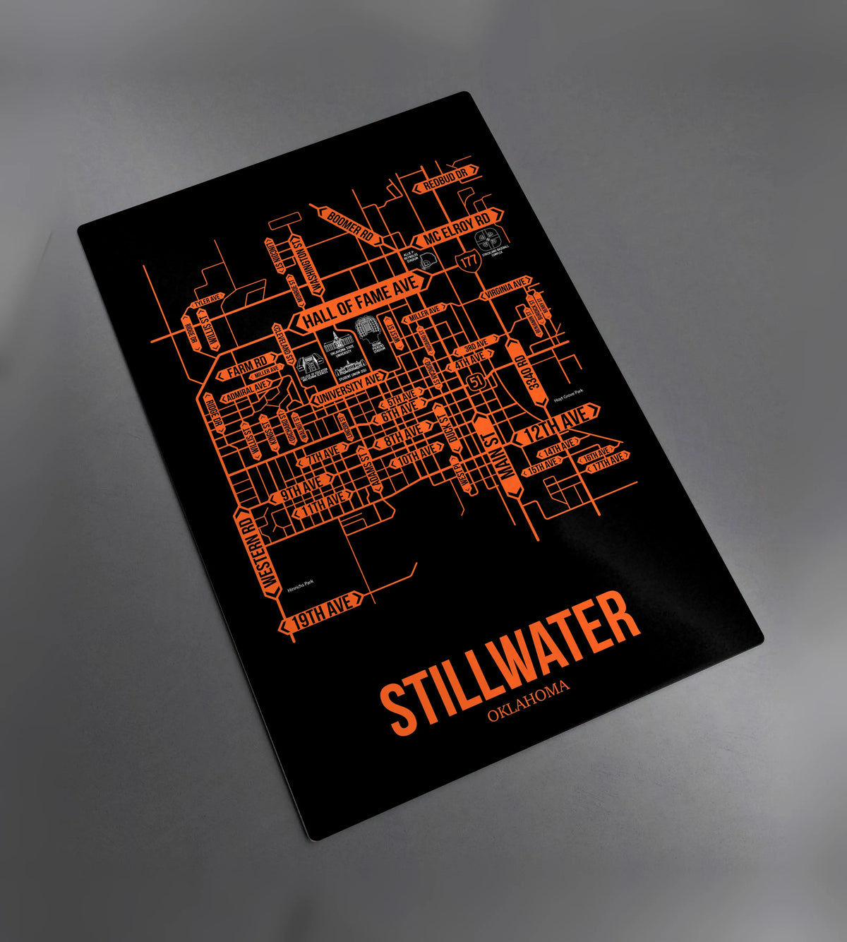 Stillwater, Oklahoma street map 2