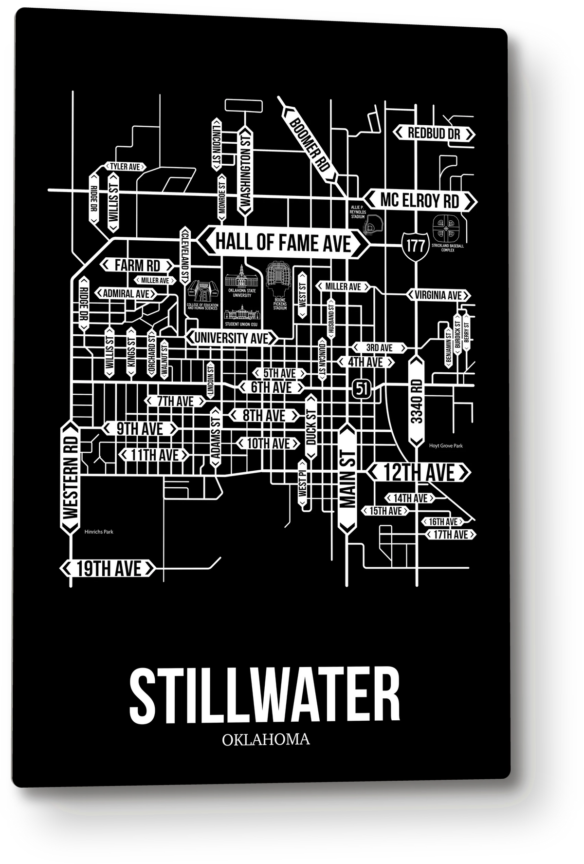 Stillwater, Oklahoma street map 9