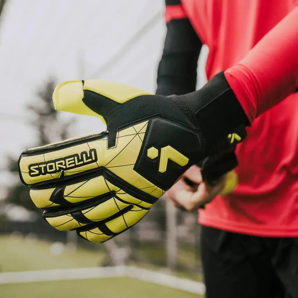 Storelli JR Gladiator 3.0 Recruit with Spine Glove - Yellow-Black 5