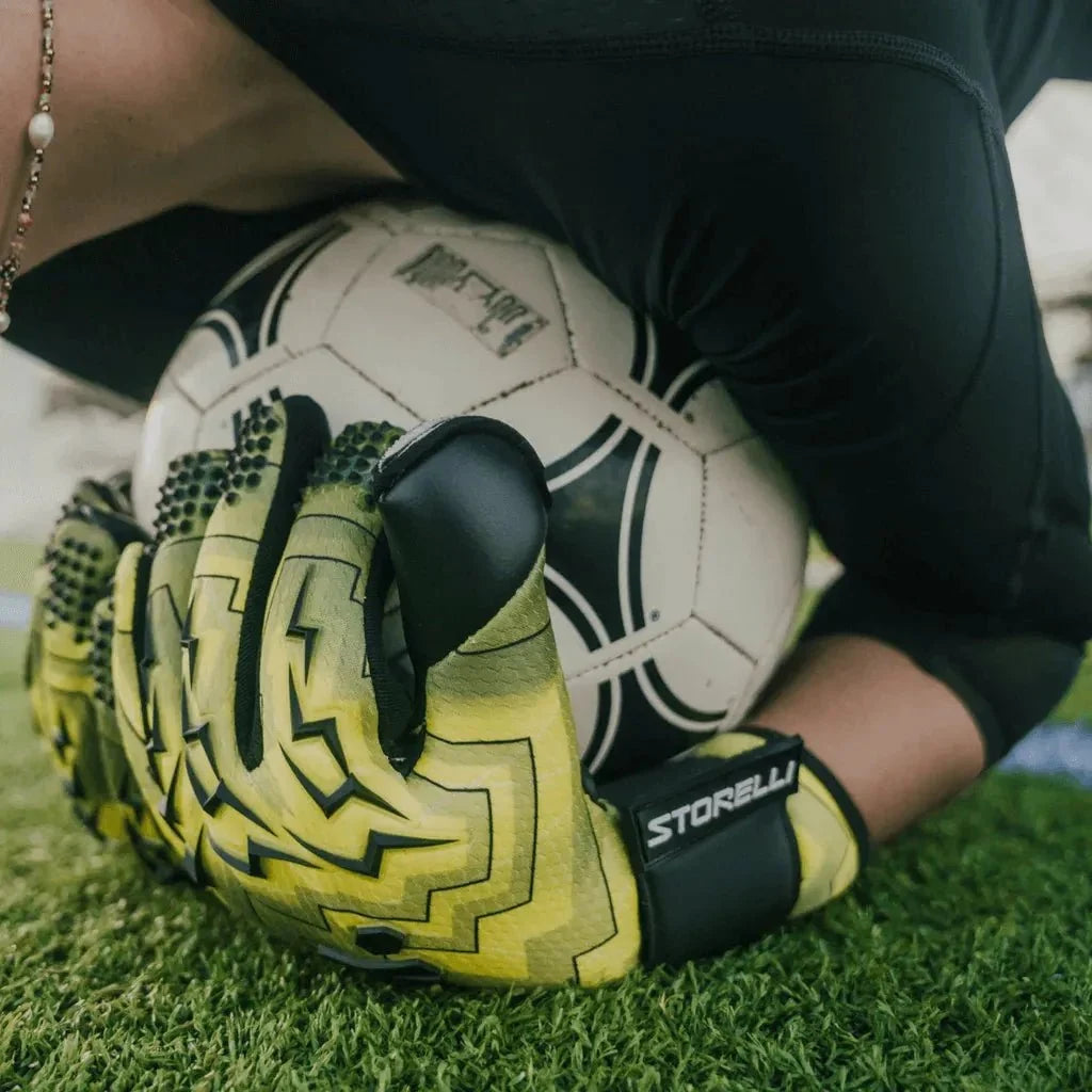 Storelli Lightning Storm Finger Spine Protection Goalkeeper Gloves 2