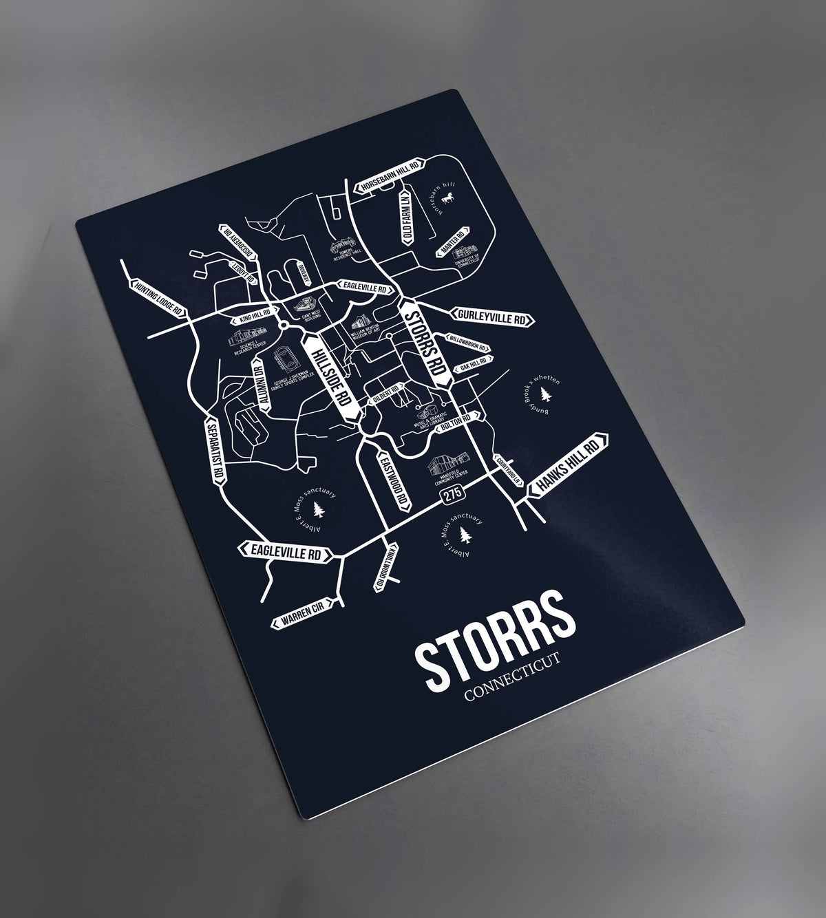 Storrs, Connecticut street map 2