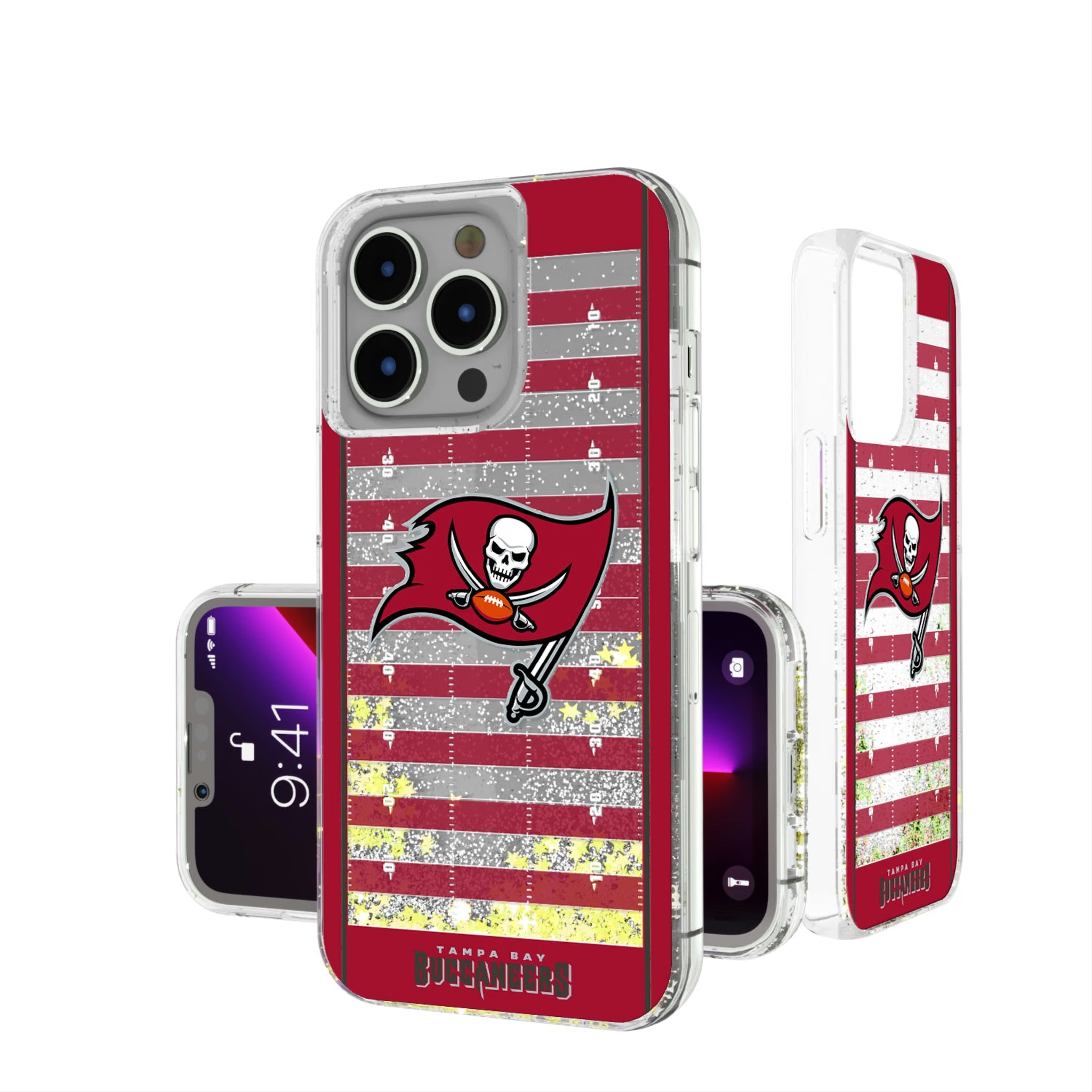 Tampa Bay Buccaneers Field Glitter Phone Case 6
