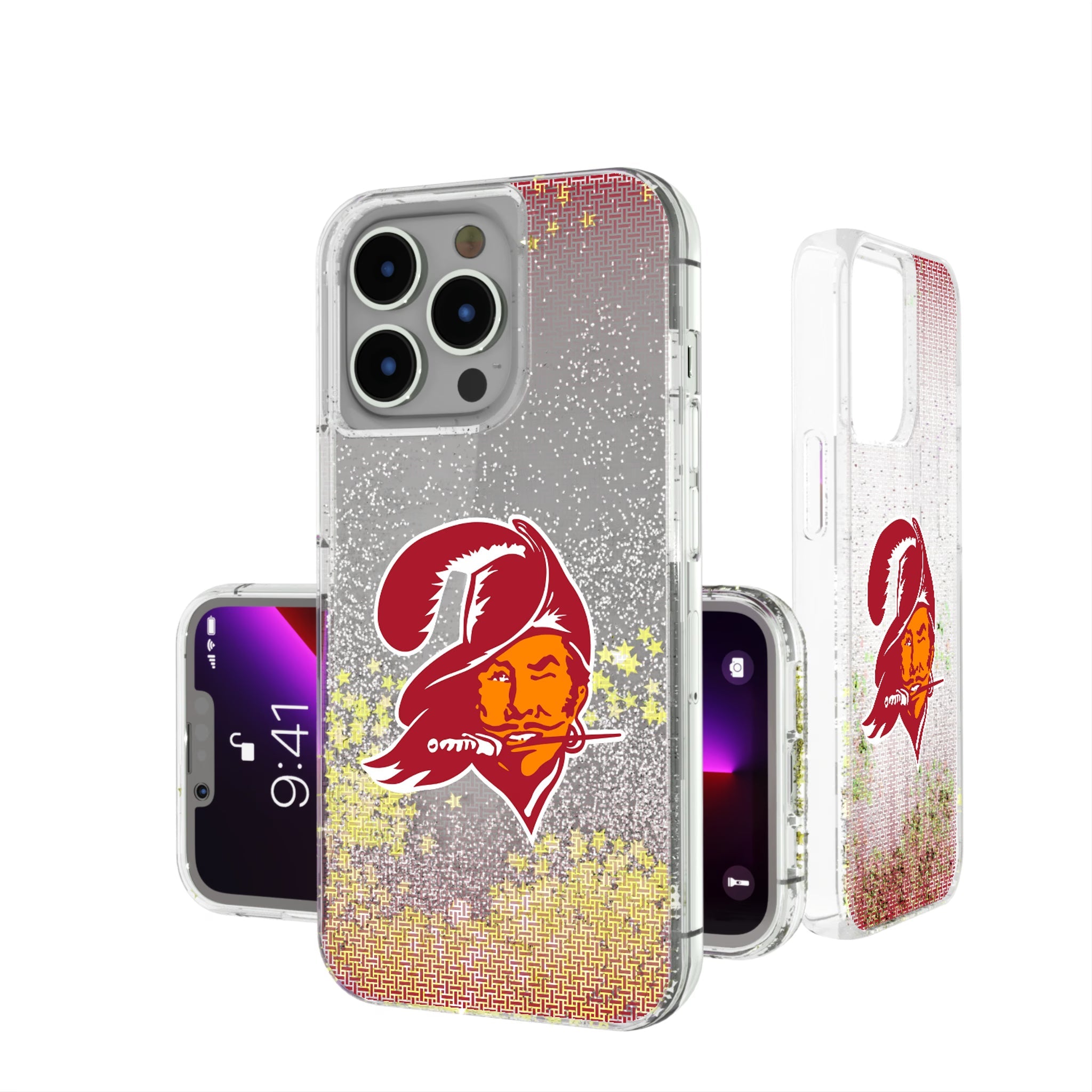 Tampa Bay Buccaneers Historic Collection Linen Glitter Phone Case 10