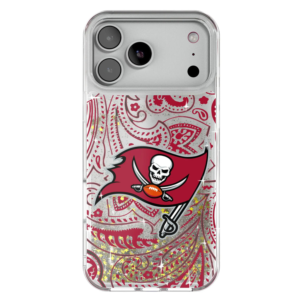 Tampa Bay Buccaneers Paisley Glitter Phone Case 20