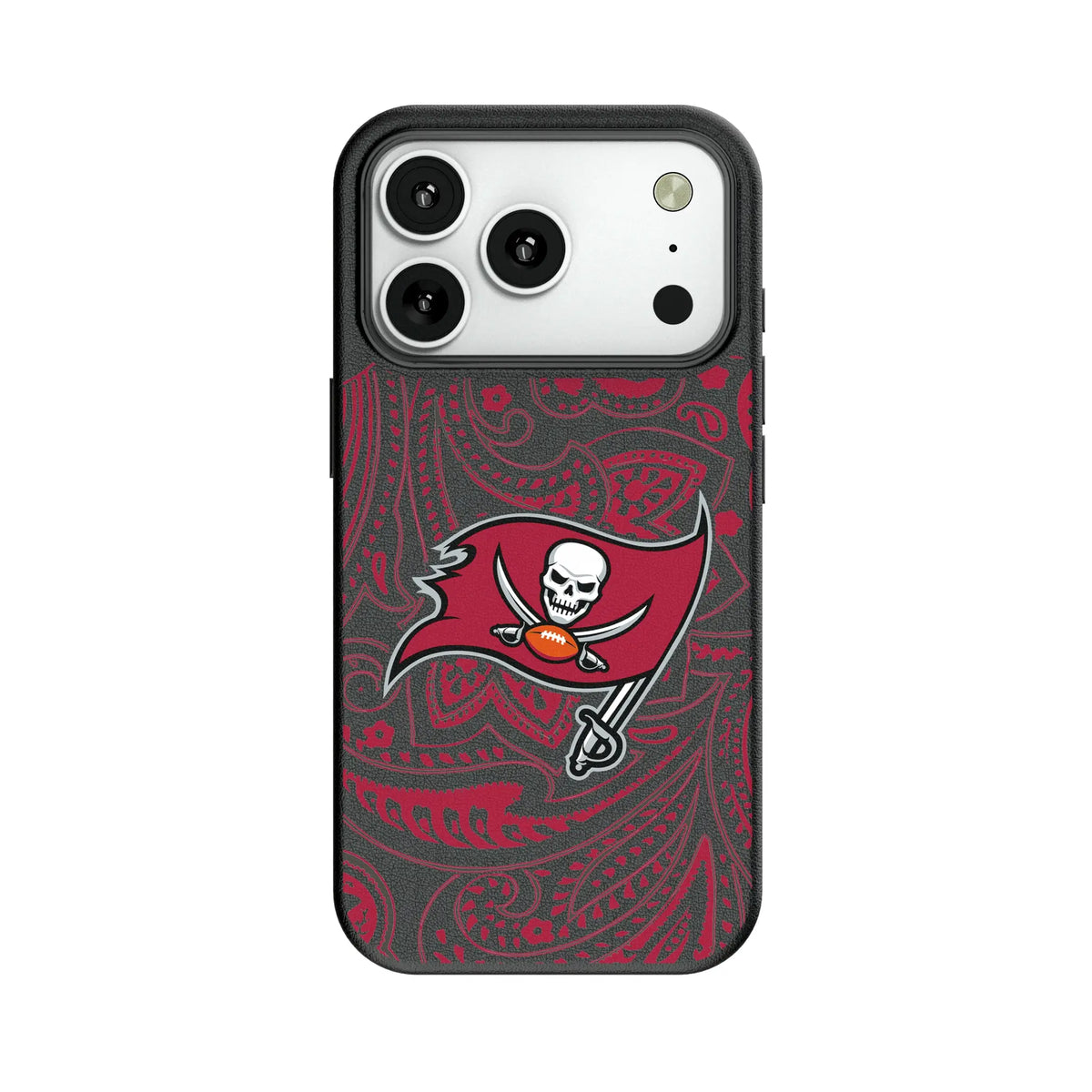 Tampa Bay Buccaneers Paisley MagSafe Compatible Phone Case for Apple iPhone 10