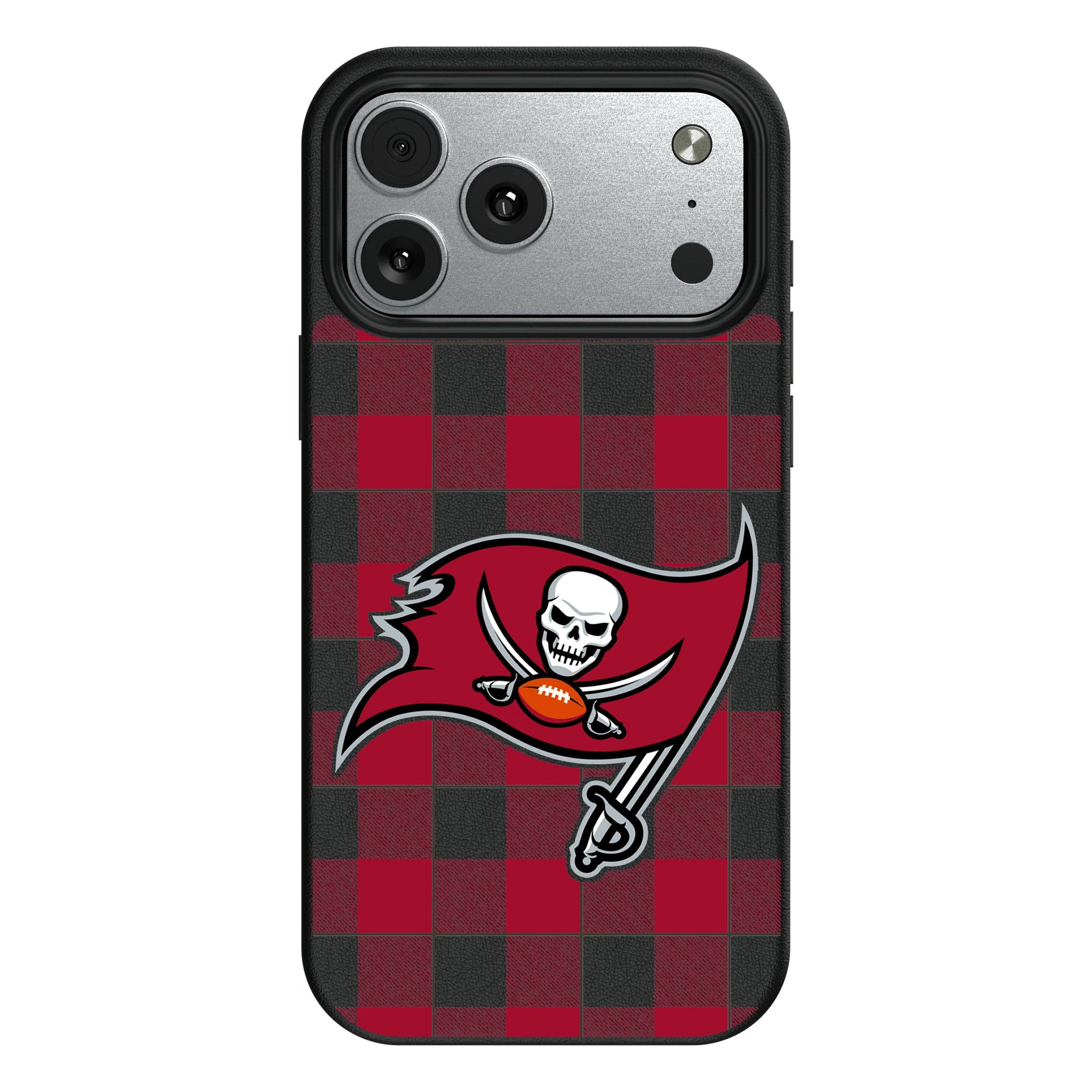 Tampa Bay Buccaneers Plaid MagSafe Compatible Phone Case for Apple iPhone 10
